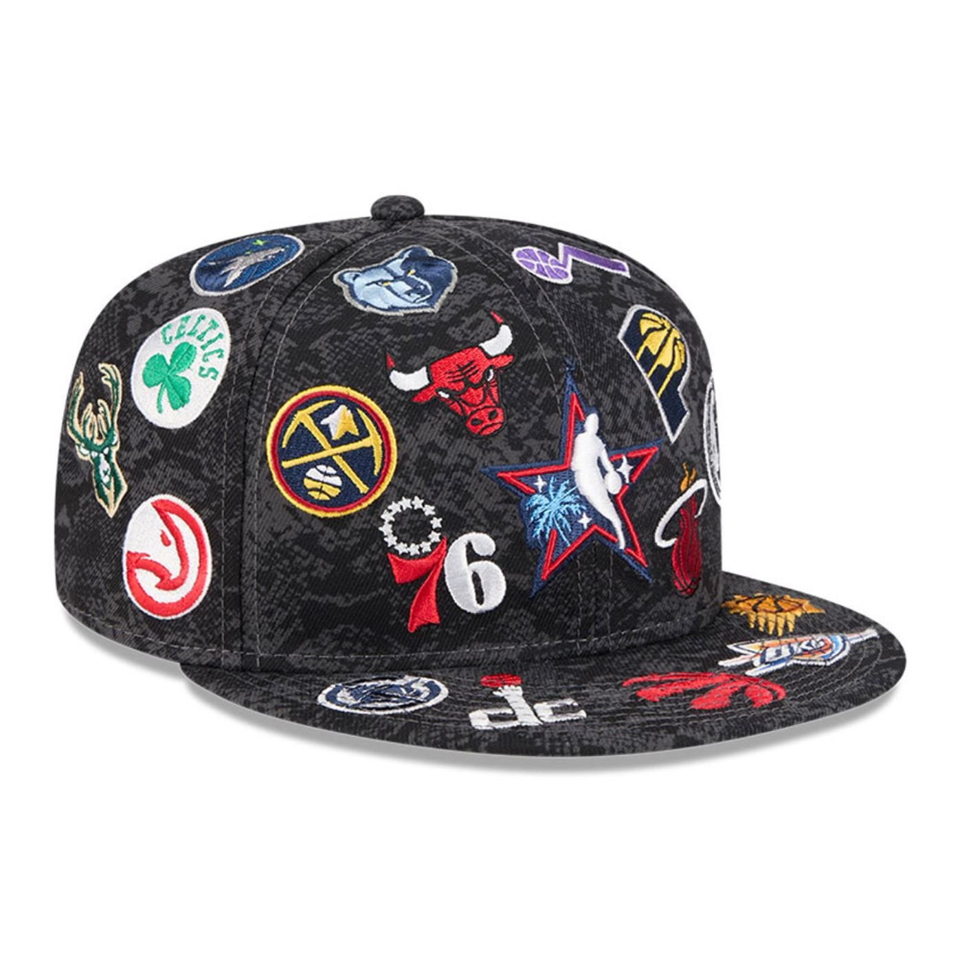 Bone New Era 59FIFTY NBA All-Star Game Fan Pack Preto Preto 3
