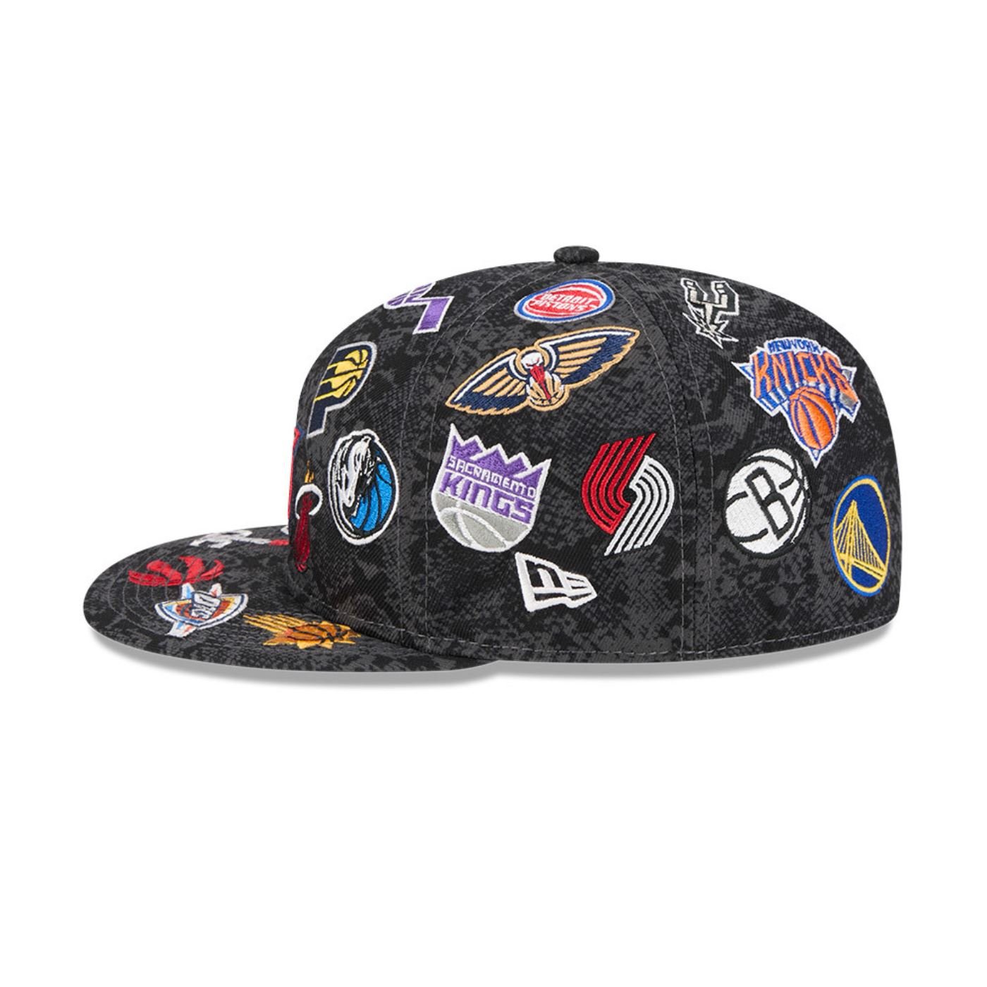 Bone New Era 59FIFTY NBA All-Star Game Fan Pack Preto Preto 5