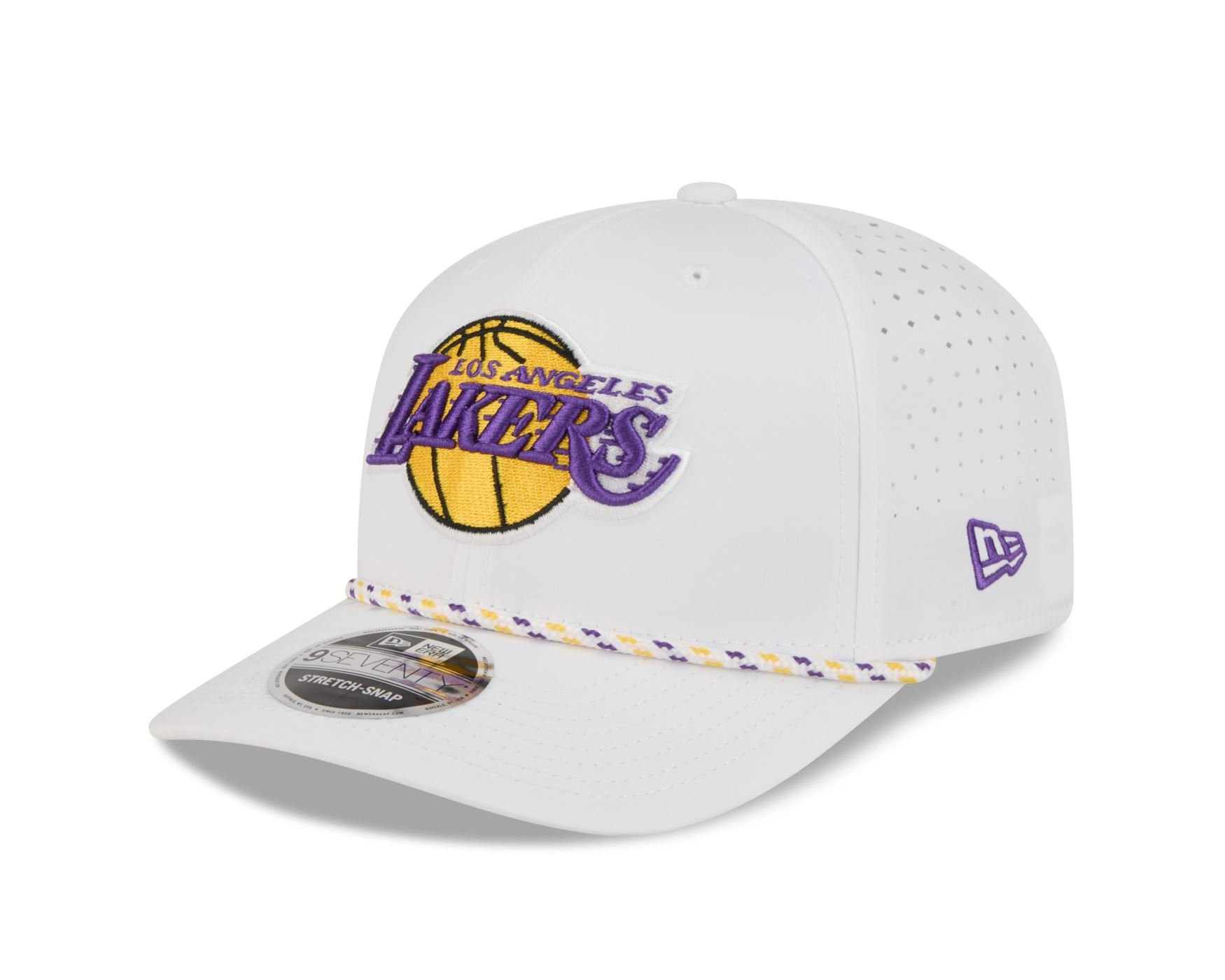 Bone New Era 9SEVENTY Strech Snap Los Angeles Lakers NBA All-Star Game Fan Pack Roxo