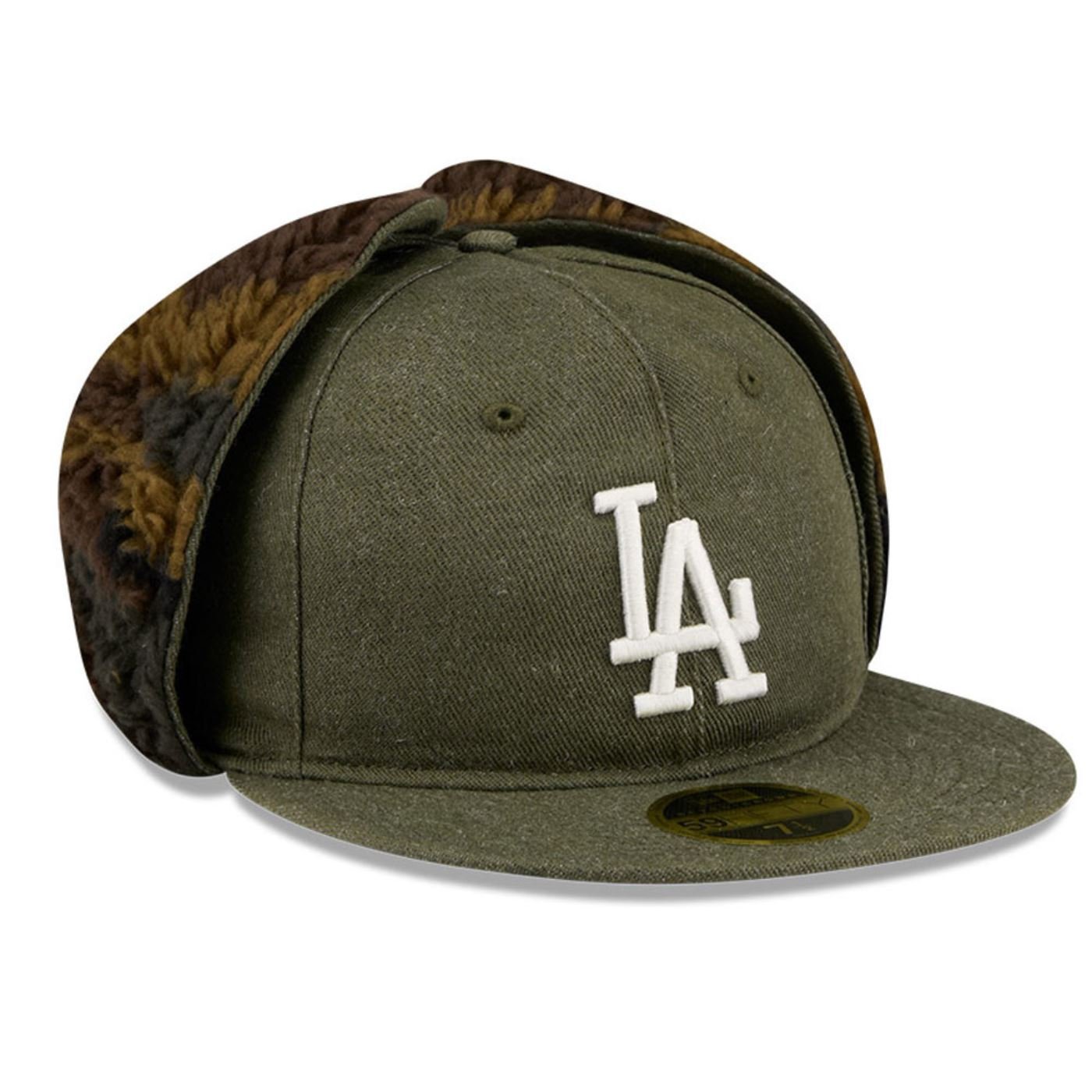 Bone New Era 59FIFTY RETRO CROWN Los Angeles Dodgers MLB Verde Verde 2