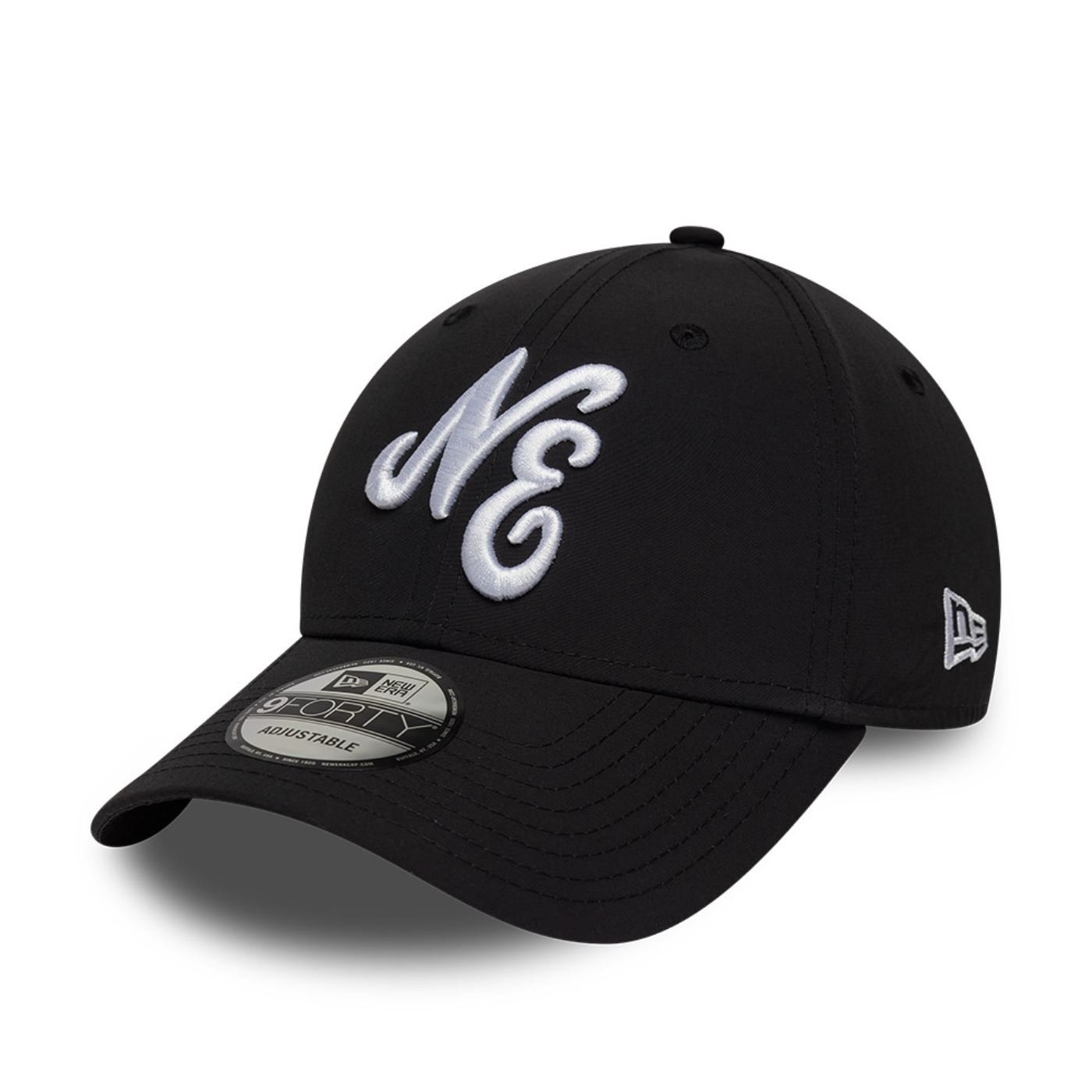 Bone New Era 9FORTY Branded Preto