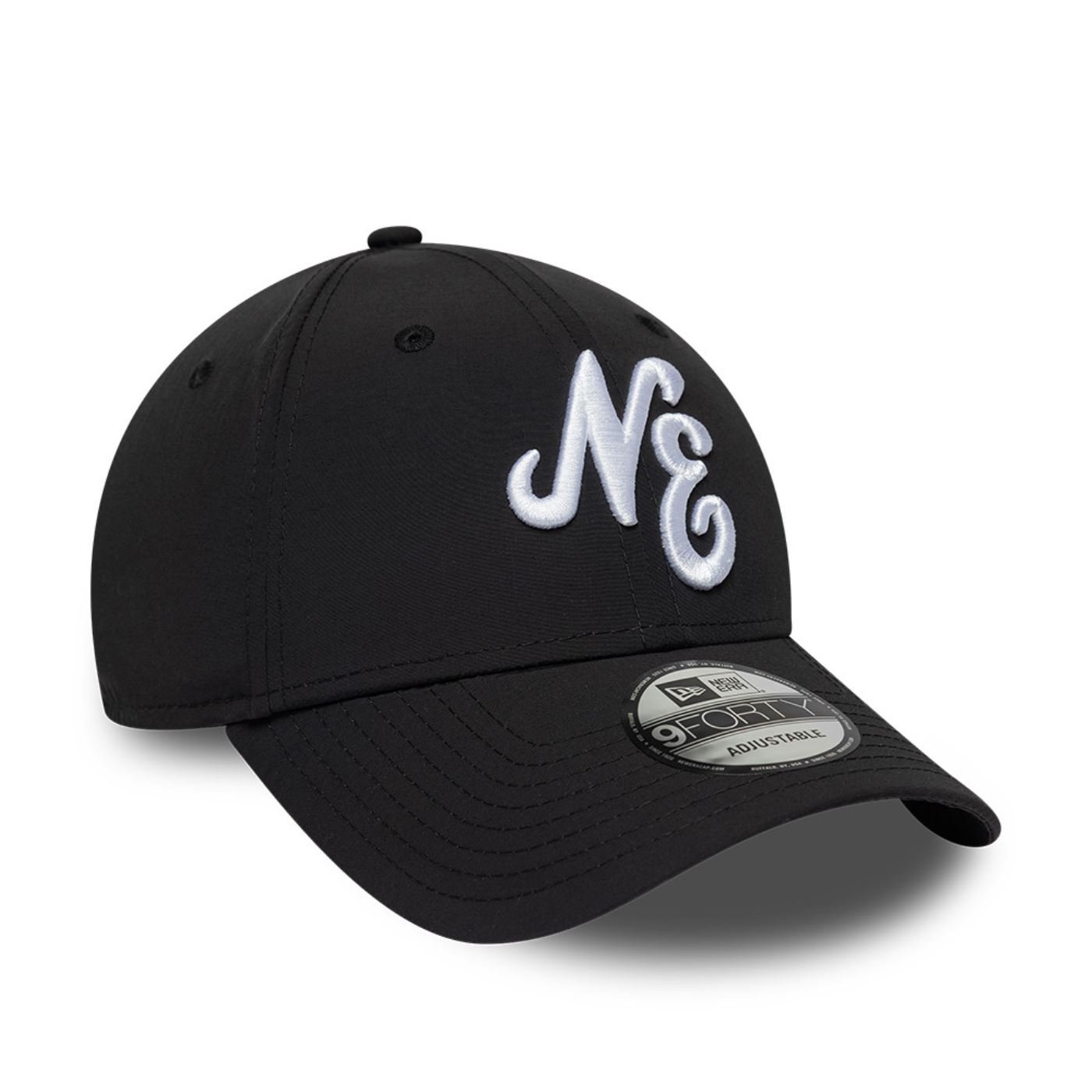 Bone New Era 9FORTY Branded Preto Preto 3