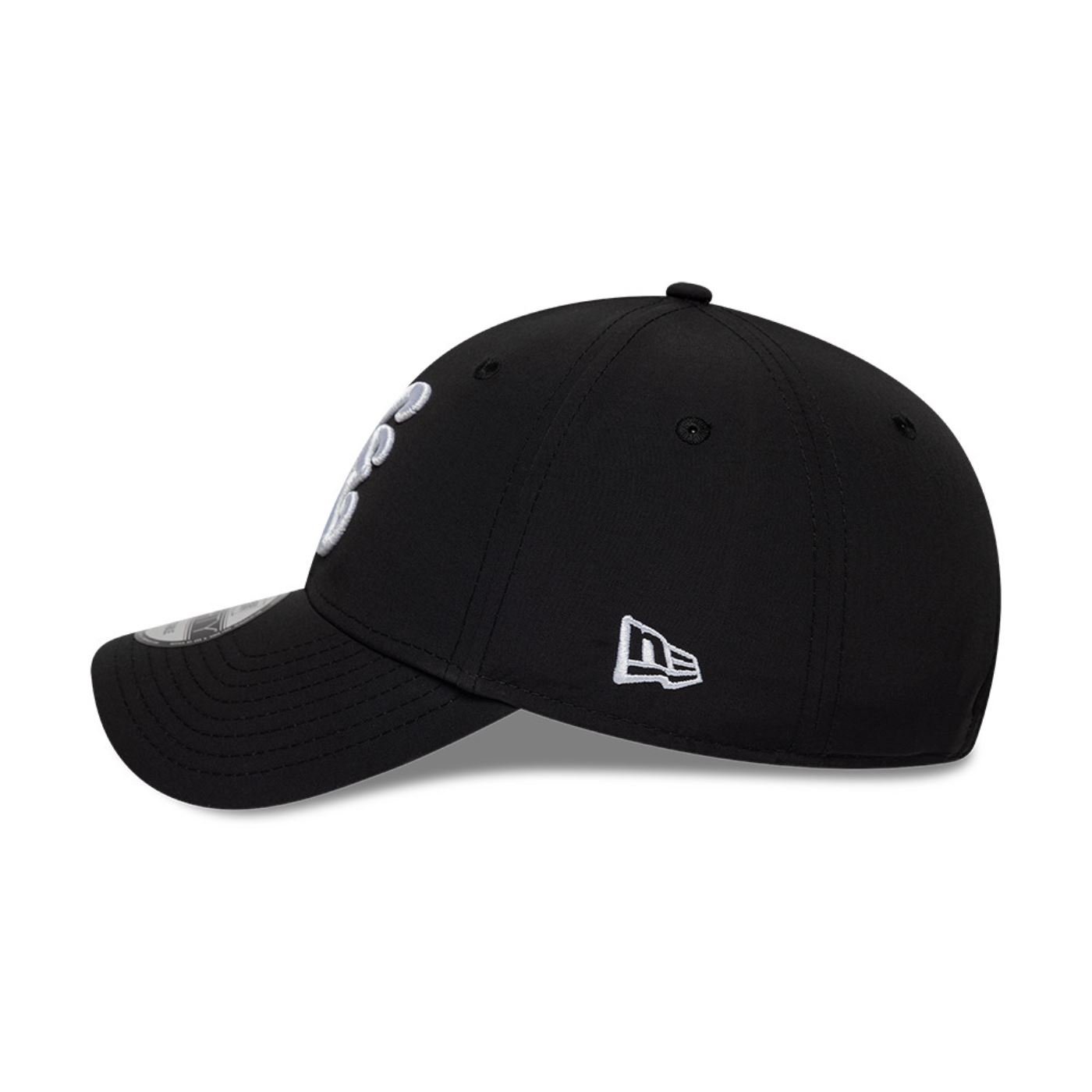 Bone New Era 9FORTY Branded Preto Preto 5