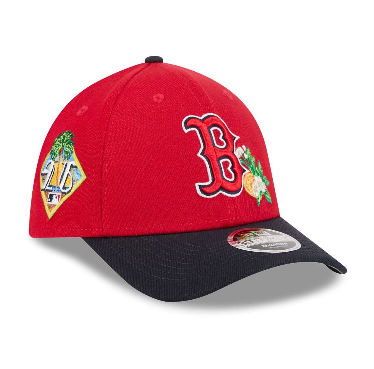 Bone New Era 39THIRTY M-Crown Boston Red Sox Spring Training Vermelho 3