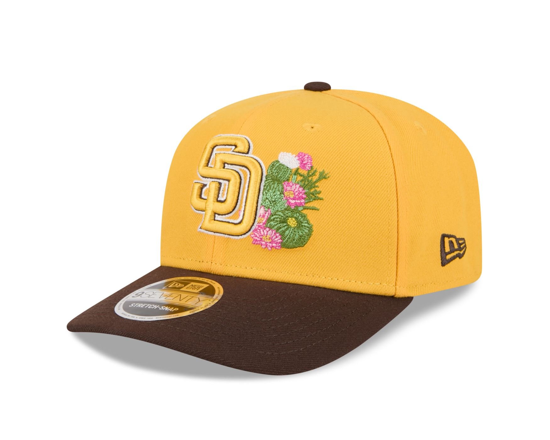 Bone New Era 9SEVENTY San Diego Padres Spring Training Amarelo 4
