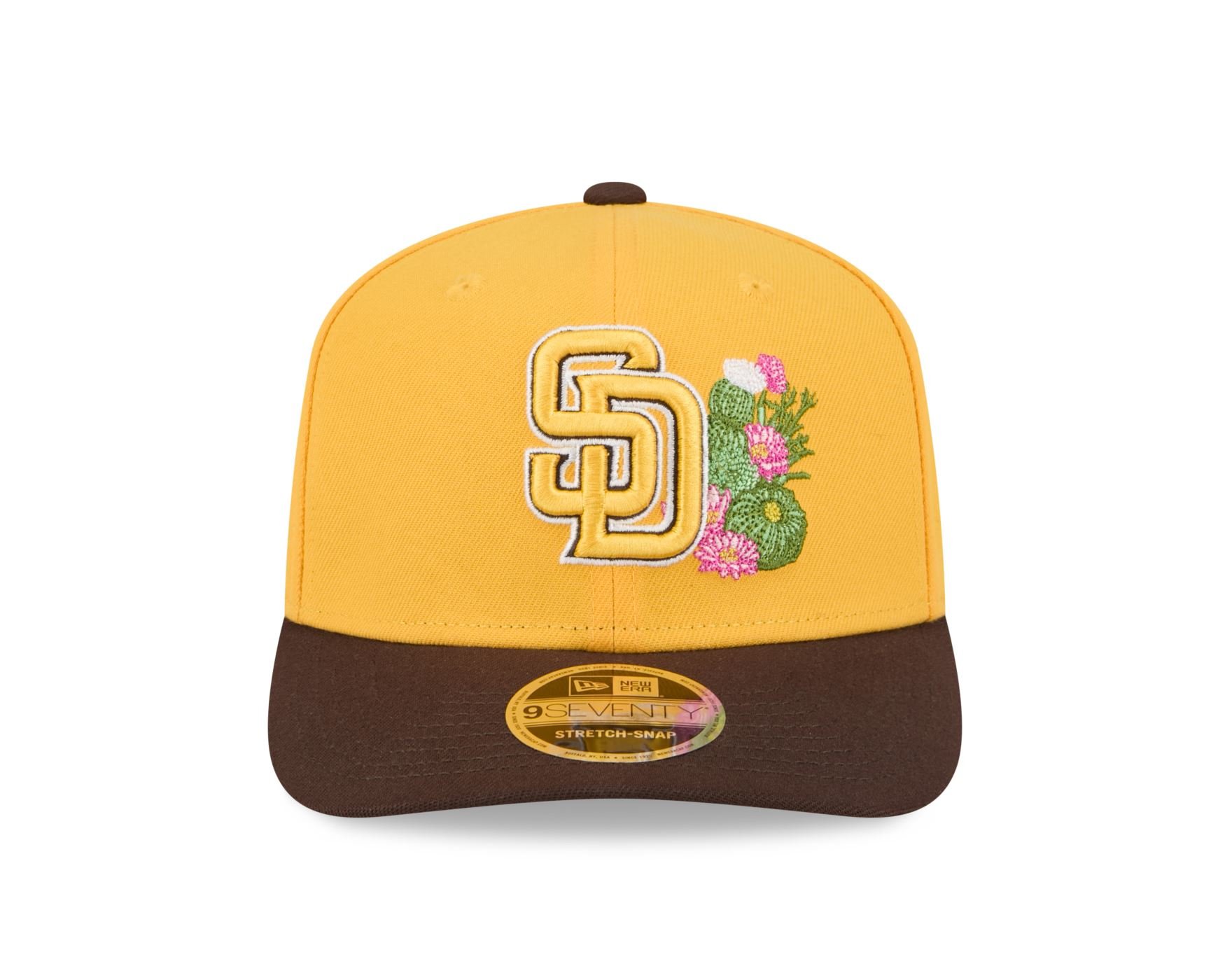 Bone New Era 9SEVENTY San Diego Padres Spring Training Amarelo 5