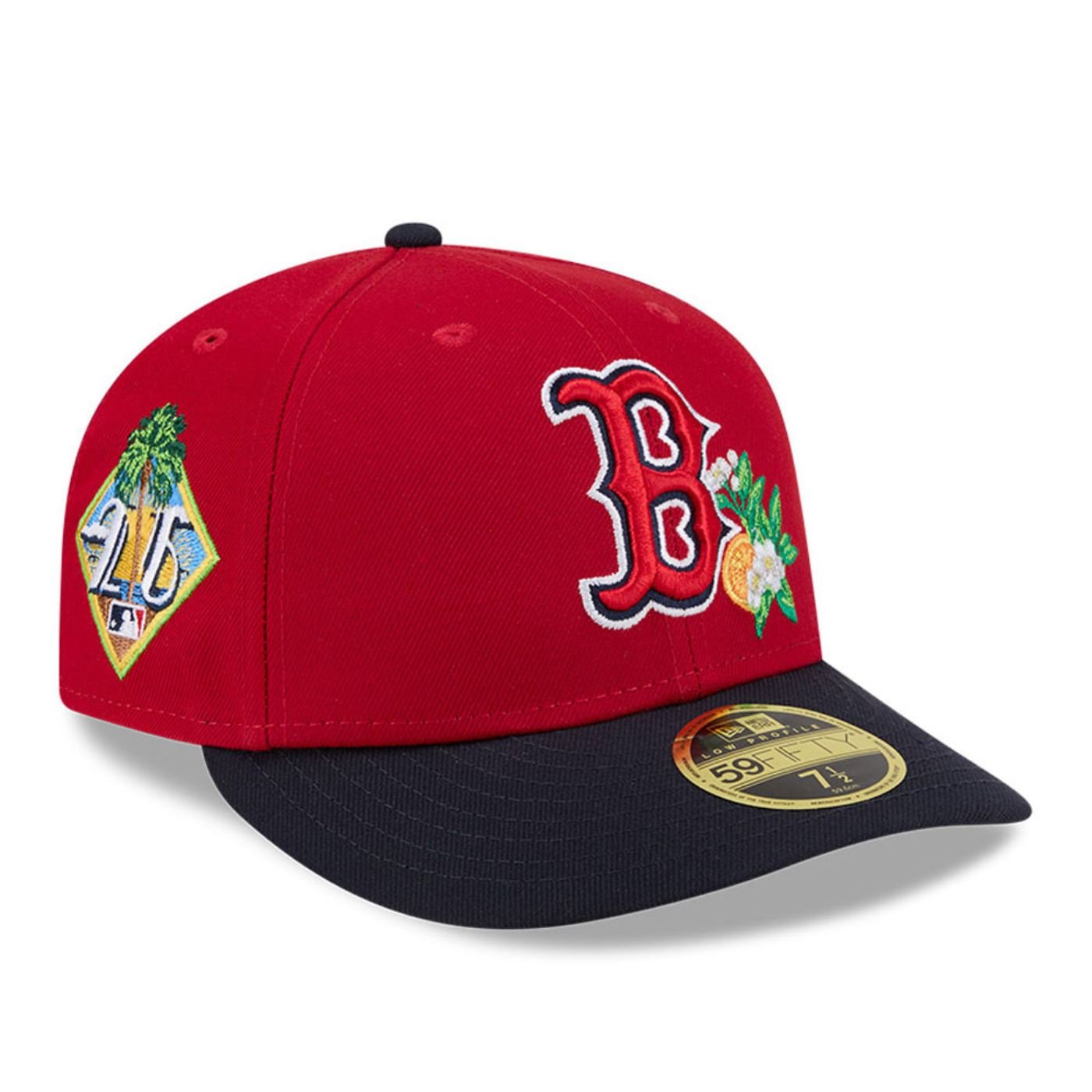 Bone New Era 59FIFTY Low Profile Boston Red Sox Spring Training Vermelho 3