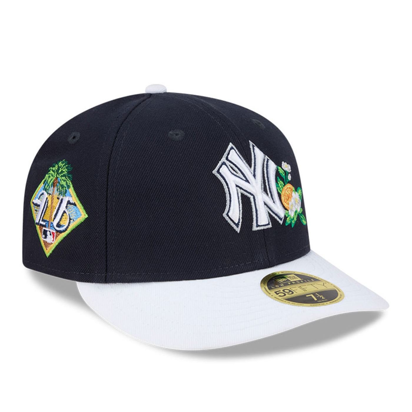 Bone New Era 59FIFTY Low Profile New York Yankees Spring Training Azul Marinho 3