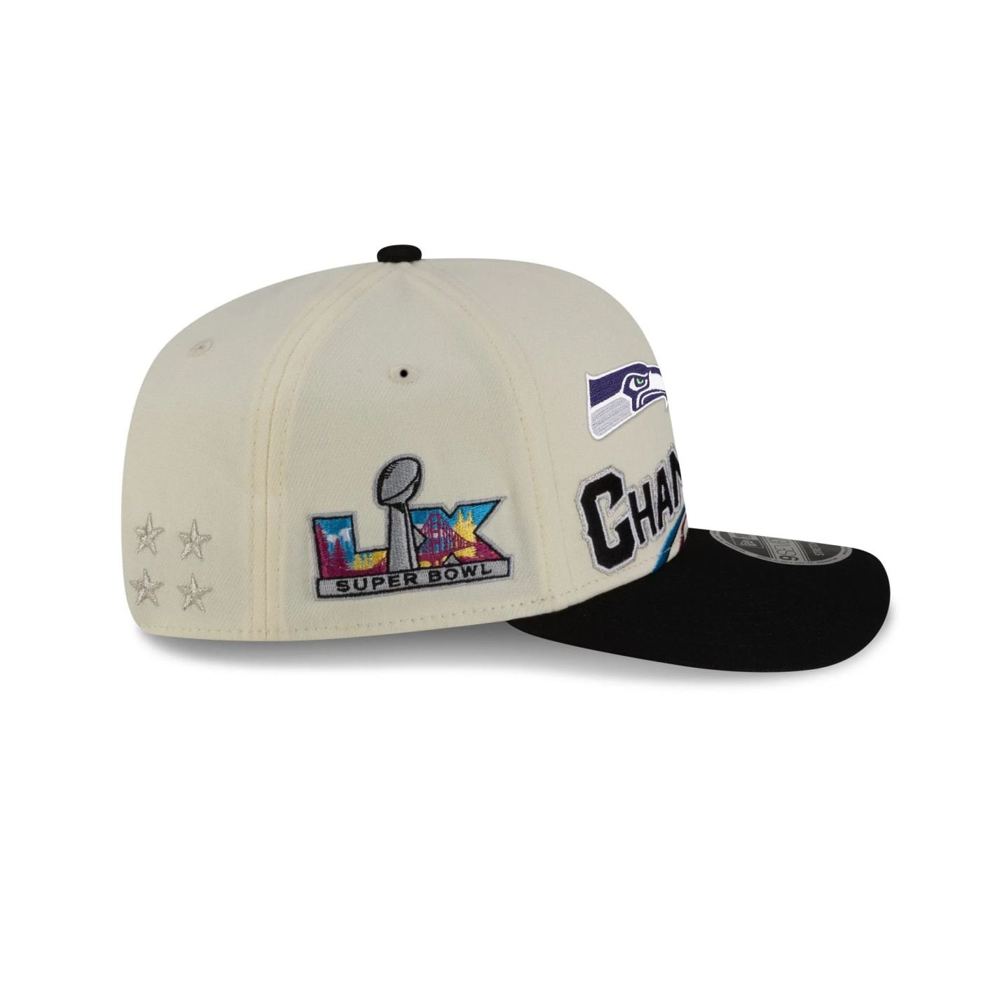 Bone New Era 9SEVENTY Seattle Seahawks NFL Champions Super Bowl 2026 Off White 6