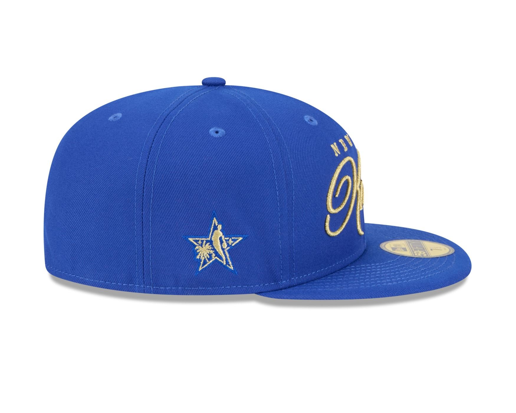 Bone New Era 59FIFTY New York Knicks NBA All-Star Game Fan Pack Azul Azul 4