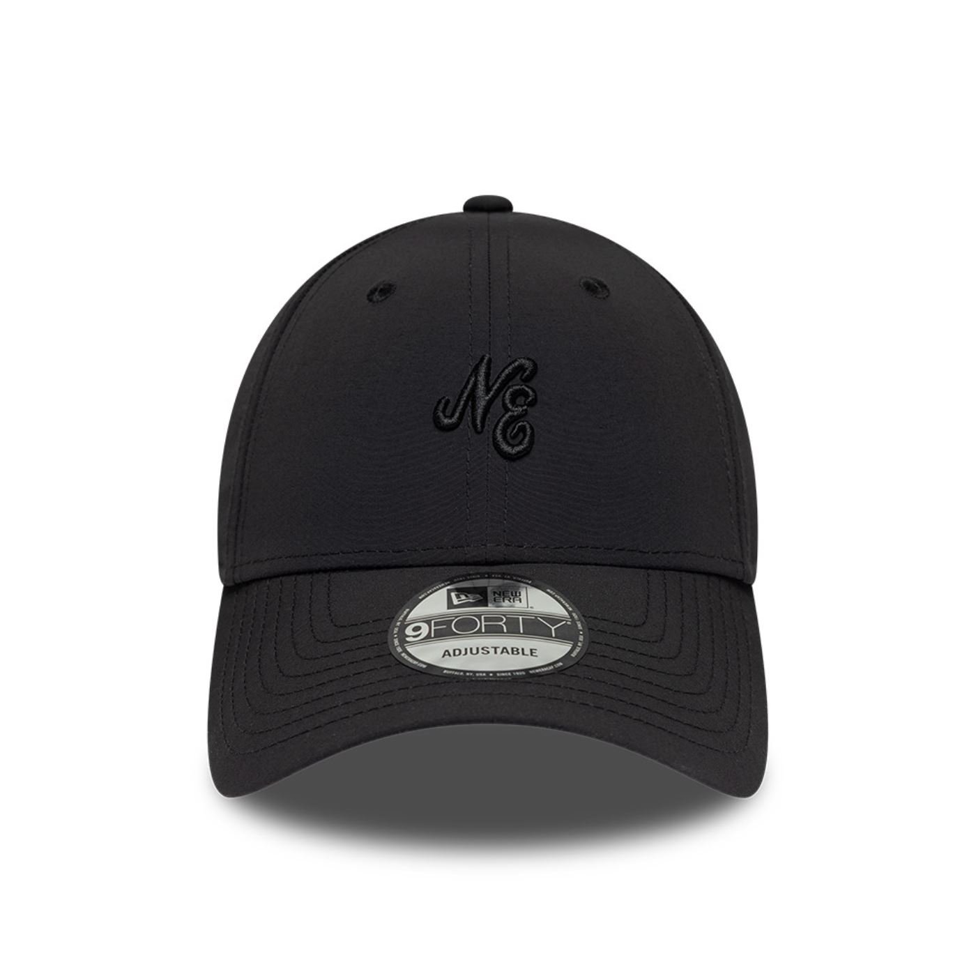 Bone New Era 9FORTY Branded Mini Logo Preto 2