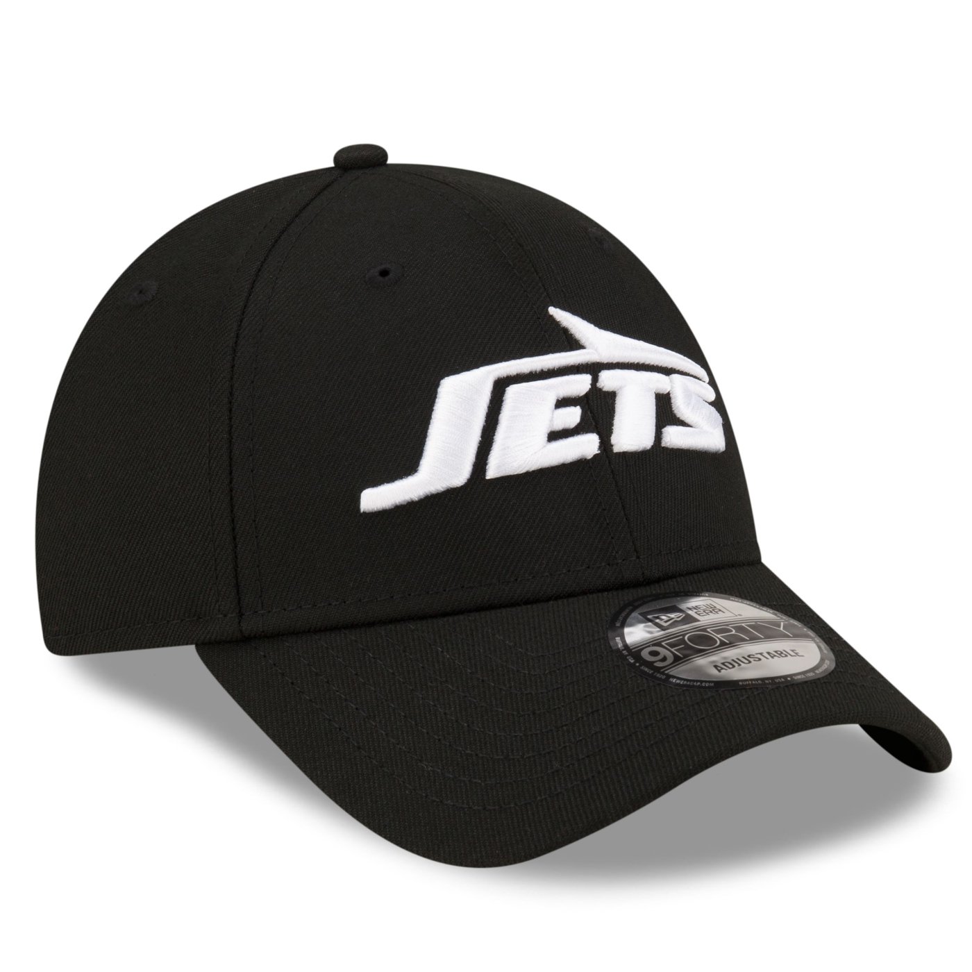 Bone New Era 9FORTY New York Jets NFL Preto Preto 3