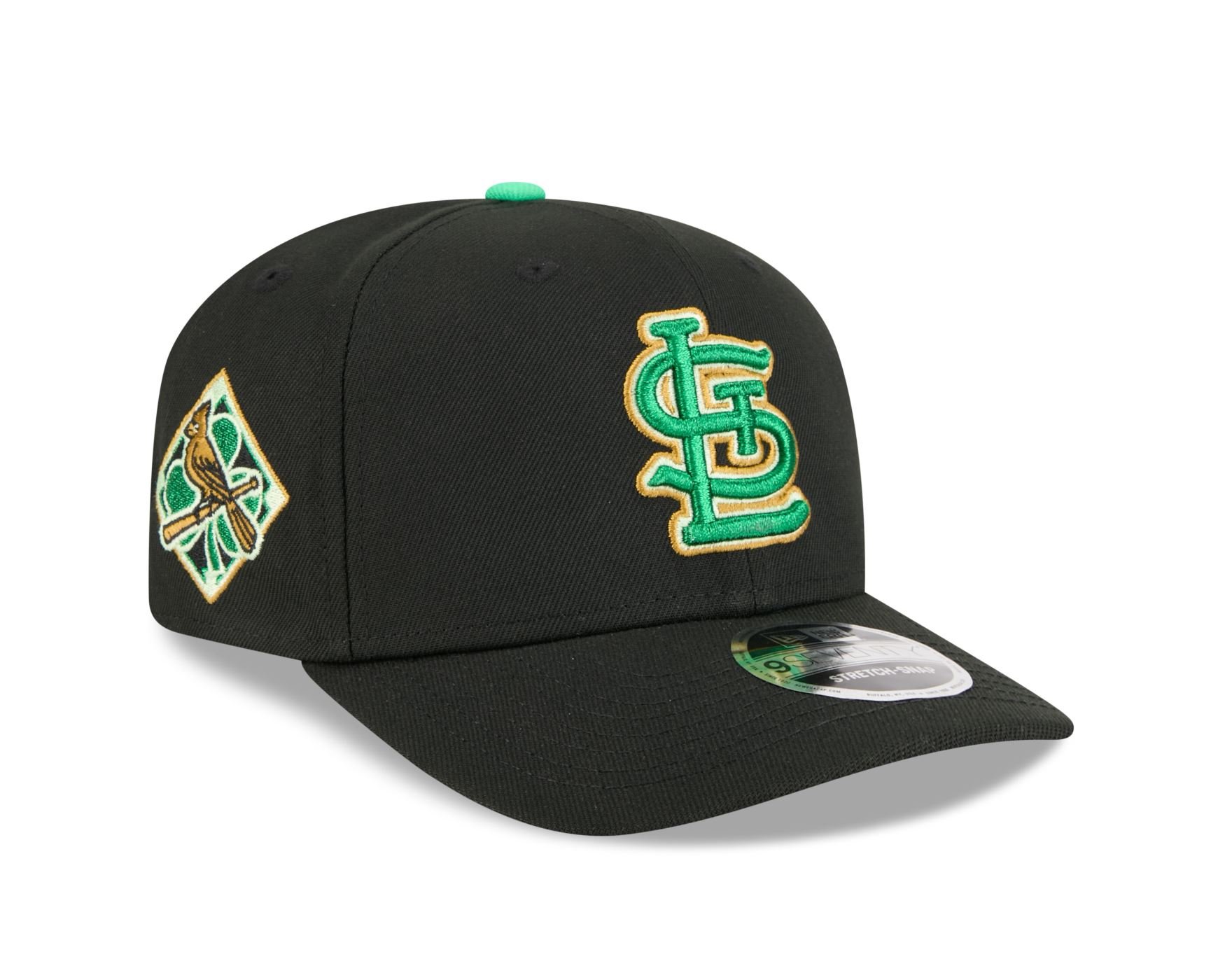 Bone New Era 9SEVENTY St. Louis Cardinals MLB St.Patricks Day Preto 3