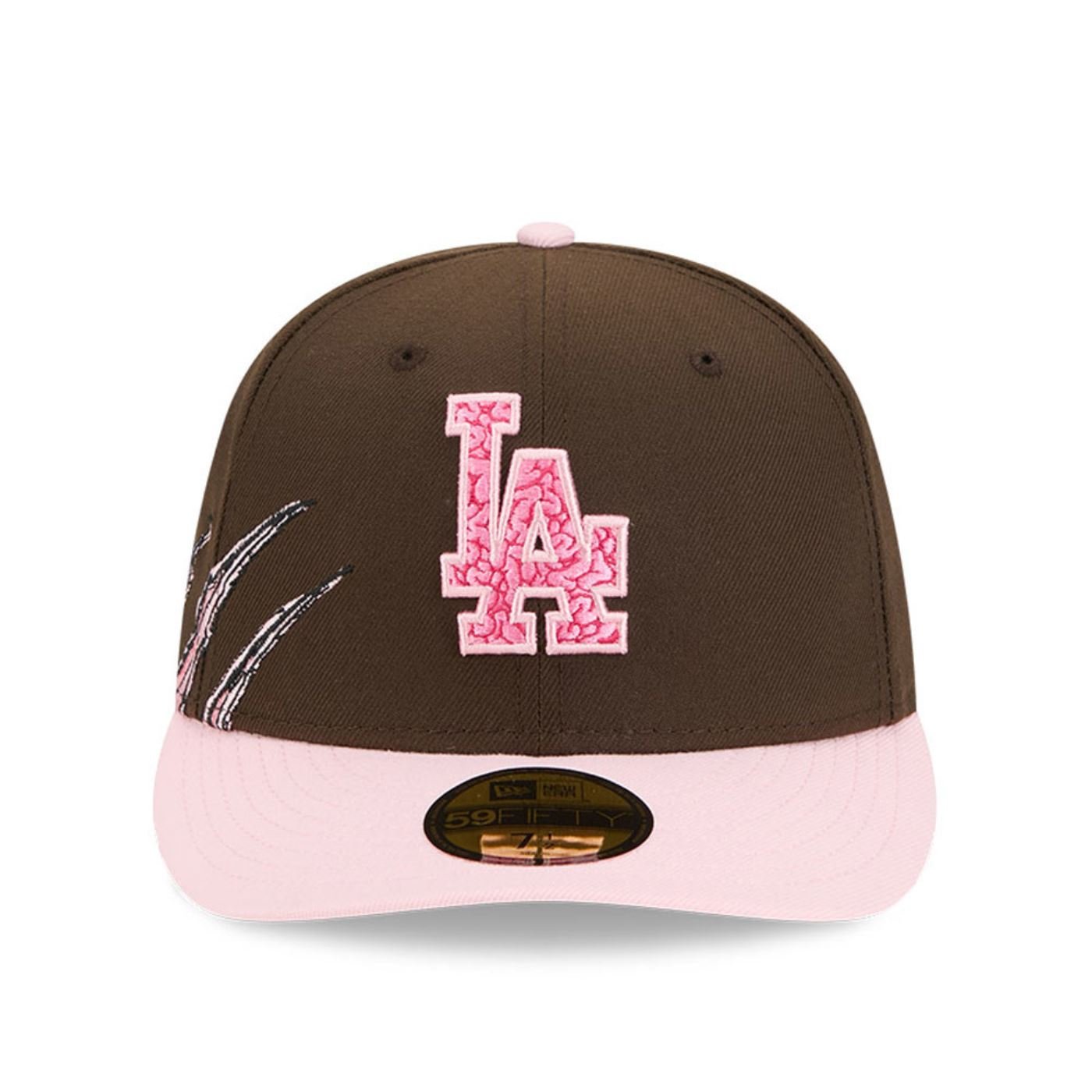 Bone New Era  59FIFTY Los Angeles Dodgers MLB Marrom Marrom 2