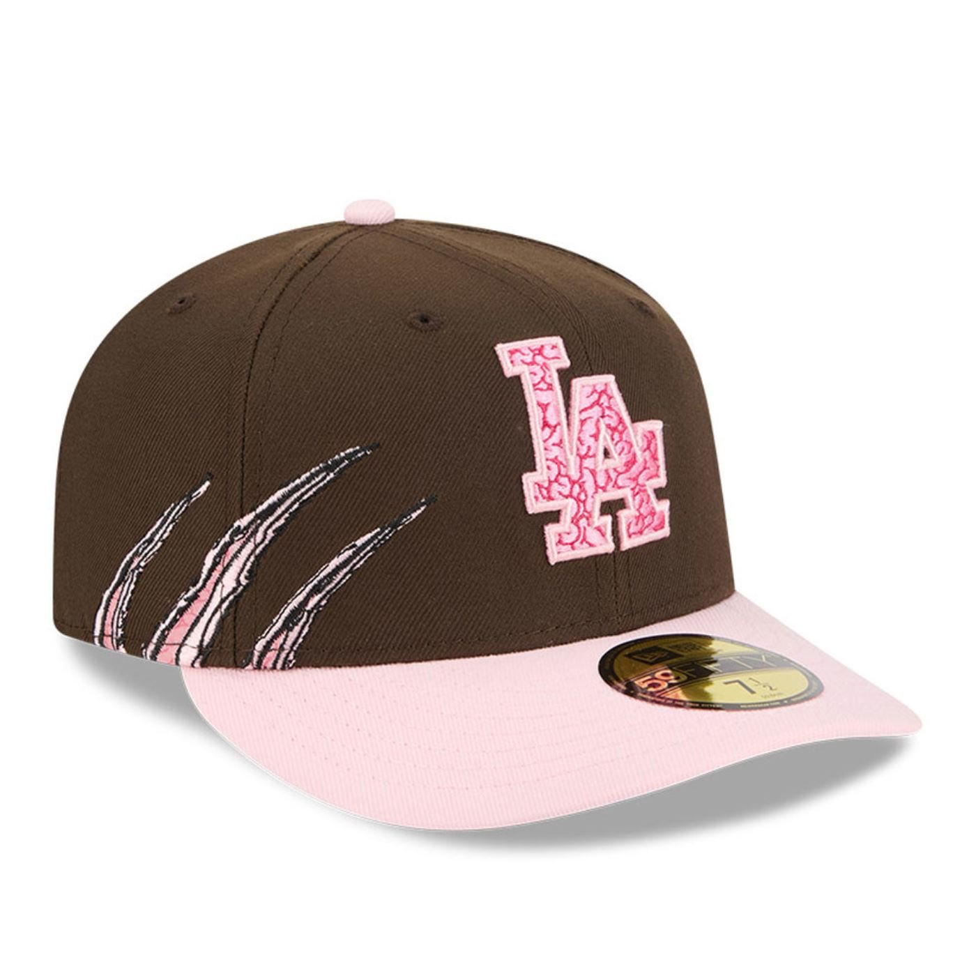 Bone New Era  59FIFTY Los Angeles Dodgers MLB Marrom Marrom 3