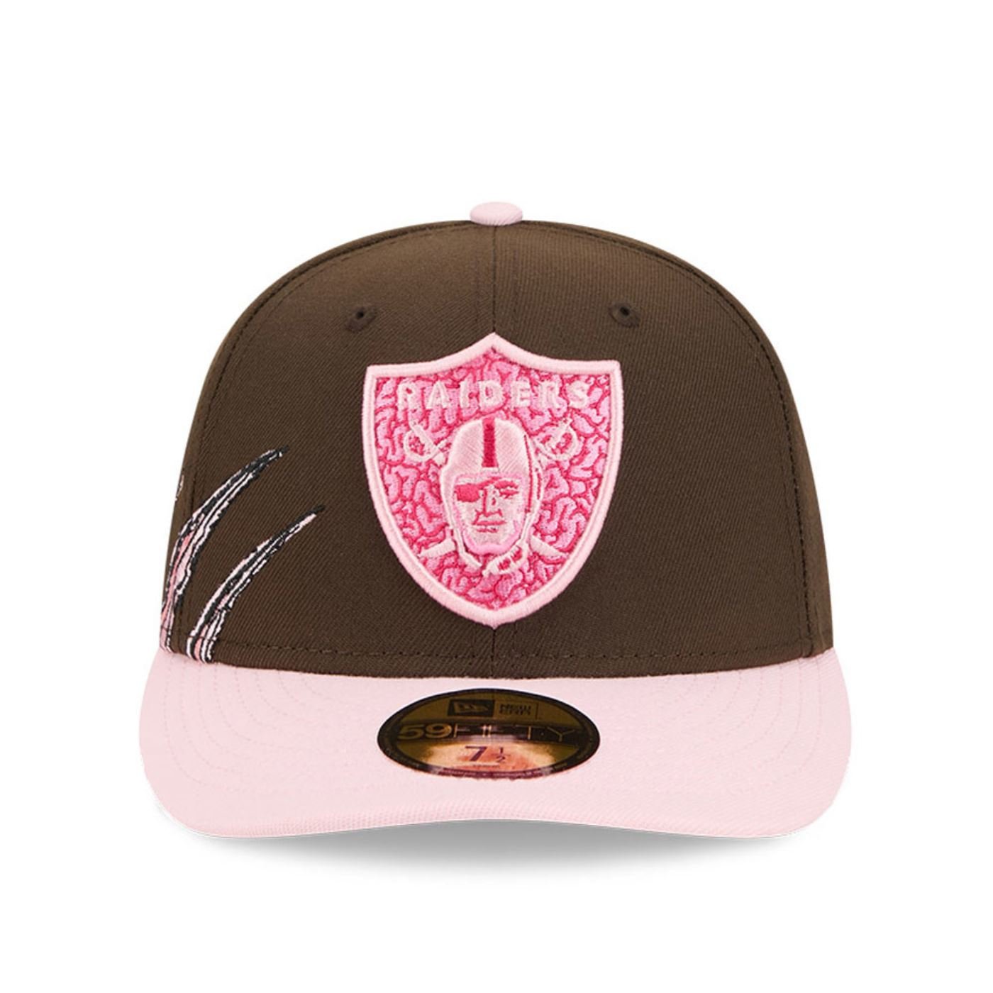 Bone New Era  59FIFTY Las Vegas Raiders NFL Marrom Marrom 2