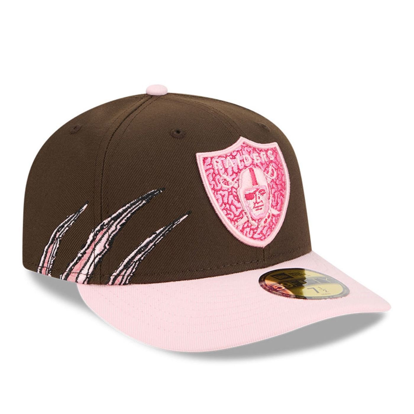 Bone New Era  59FIFTY Las Vegas Raiders NFL Marrom Marrom 3