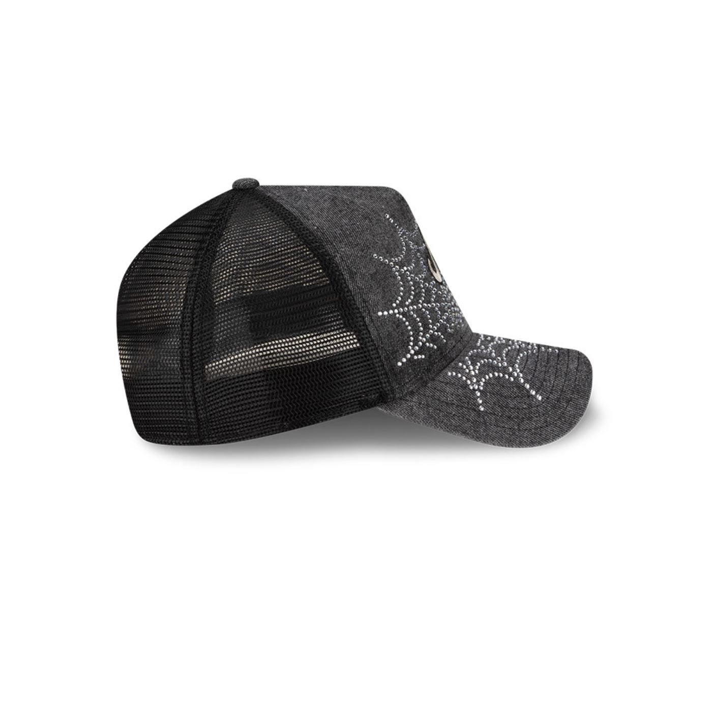 Bone New Era  9FORTY A-Frame New Era Booking Program Preto Preto 4