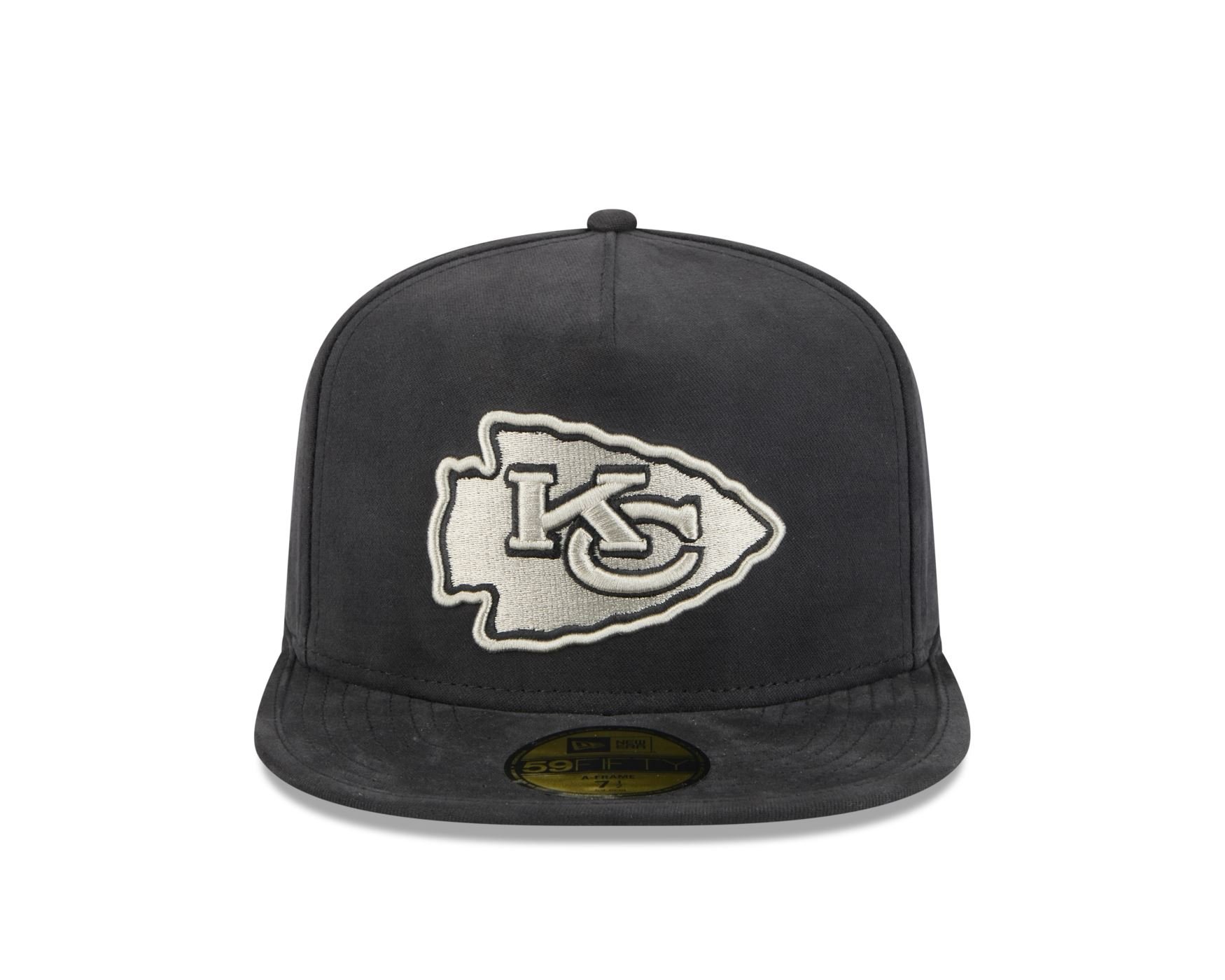 Bone New Era 59FIFTY A-Frame Kansas City Chiefs NFL Preto Preto 2