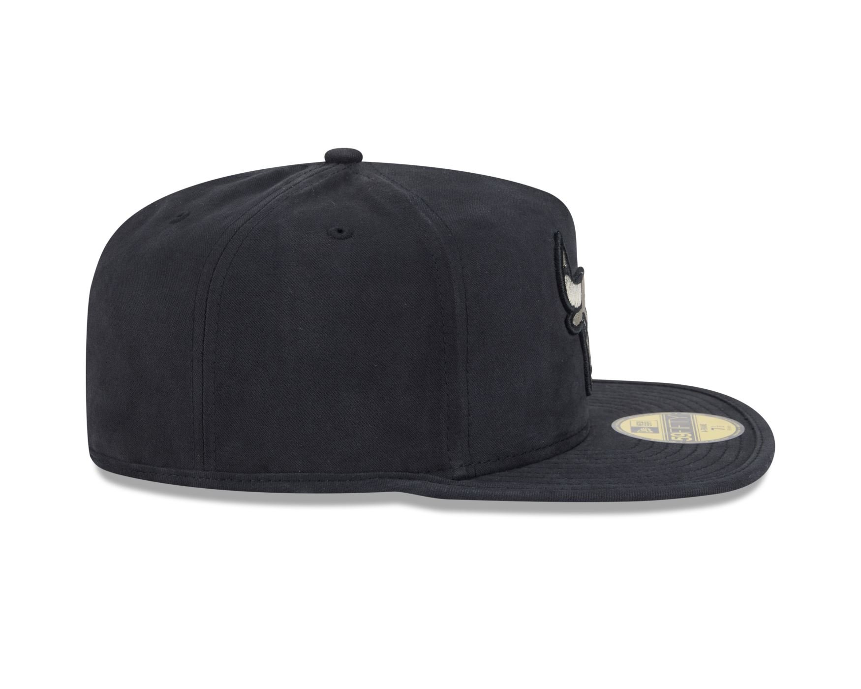 Bone New Era  59FIFTY A-Frame Chicago Bulls NBA Preto Preto 4