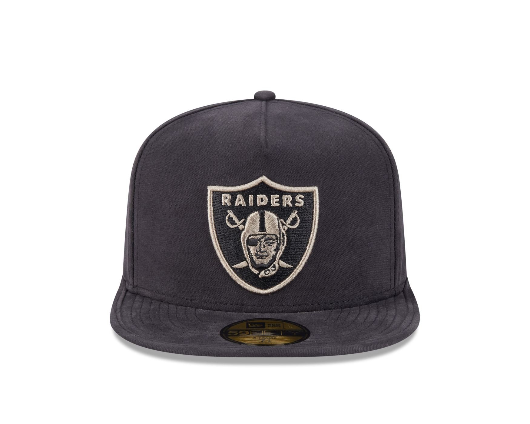 Bone New Era  59FIFTY A-Frame Las Vegas Raiders NFL Preto Preto 2