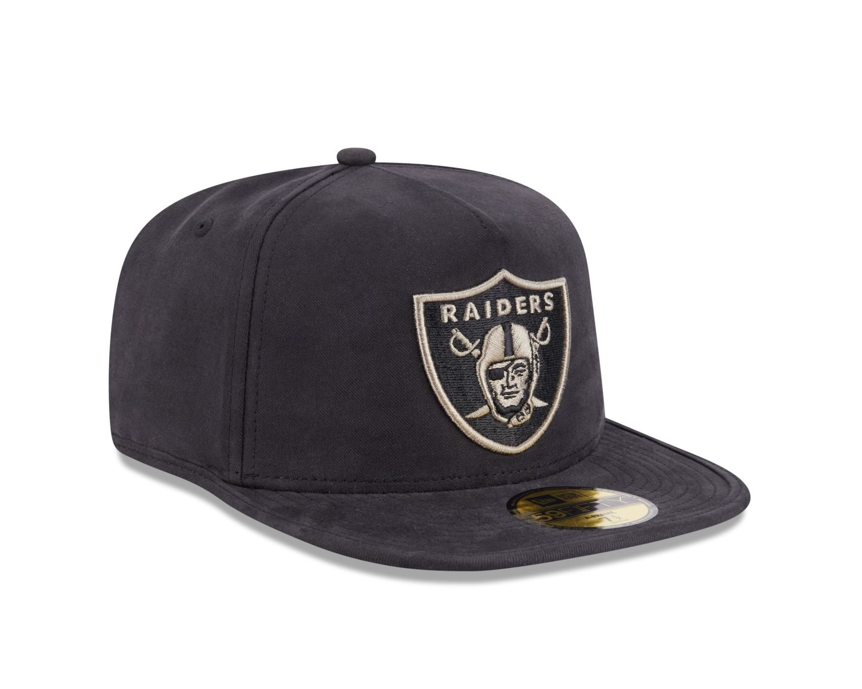 Bone New Era  59FIFTY A-Frame Las Vegas Raiders NFL Preto Preto 3