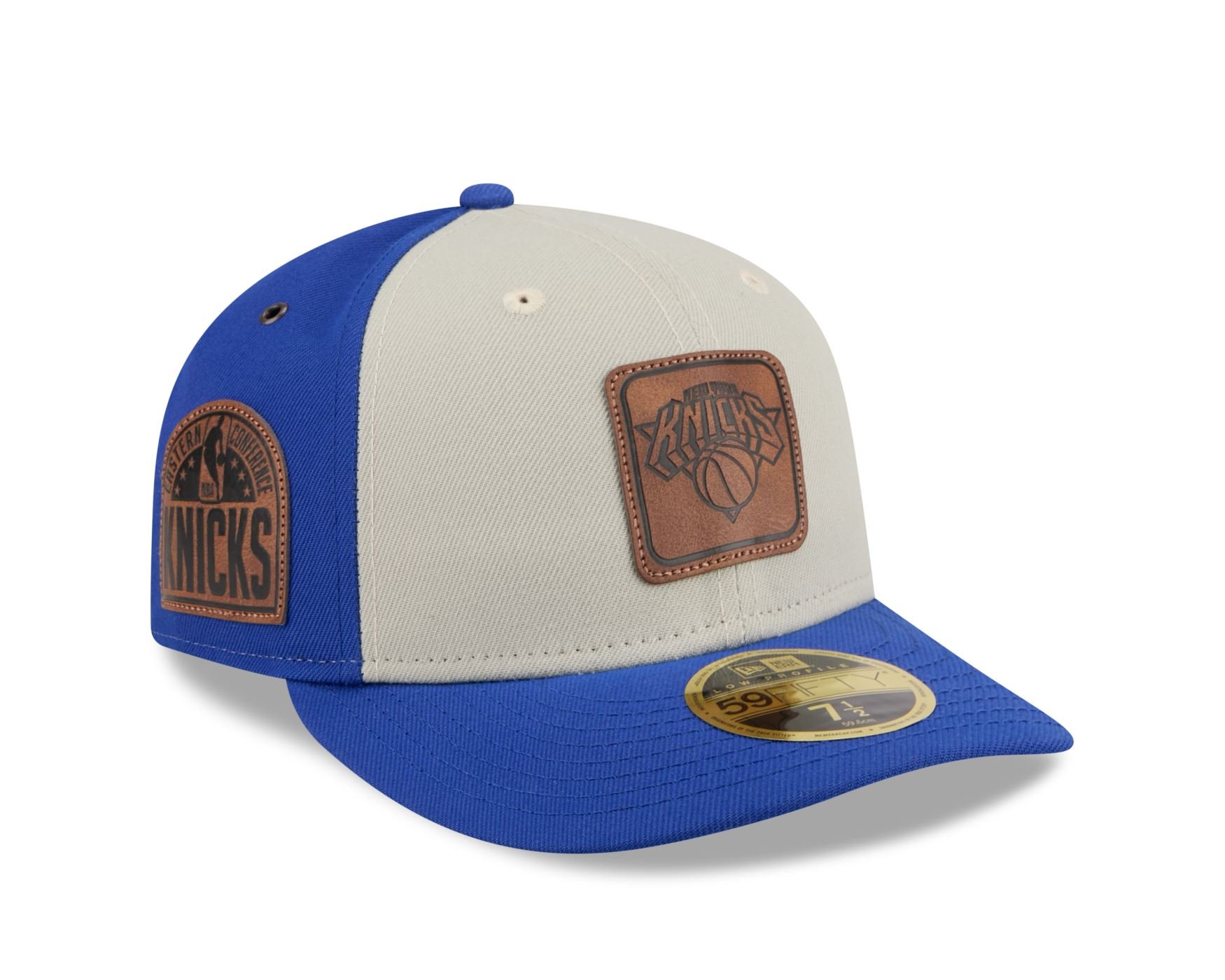 Bone New Era 59FIFTY LOW PROFILE New York Knicks NBA Azul Azul/Off White 3