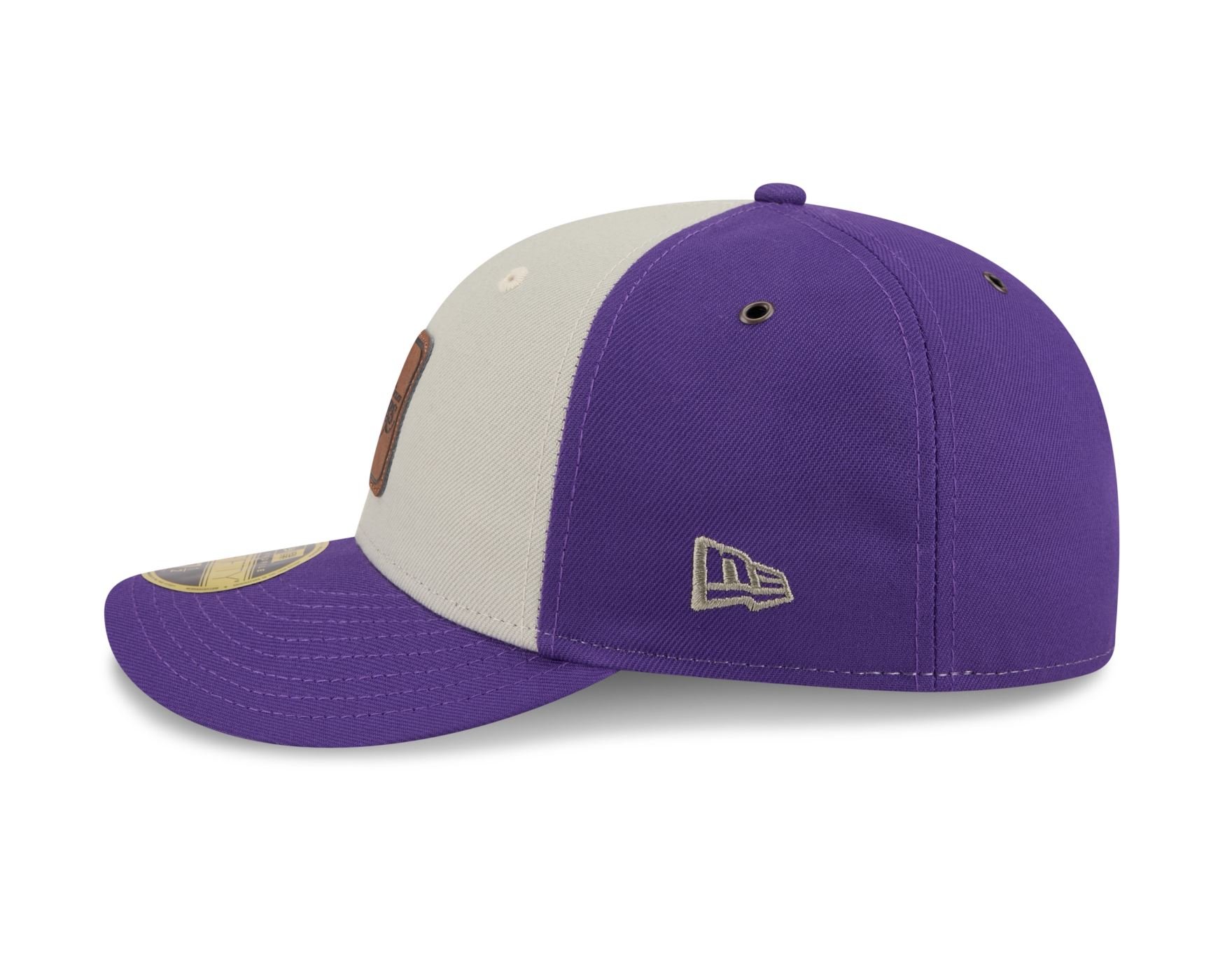 Bone New Era  59FIFTY Low Profile  Los Angeles Lakers NBA Roxo Roxo/Off White 7