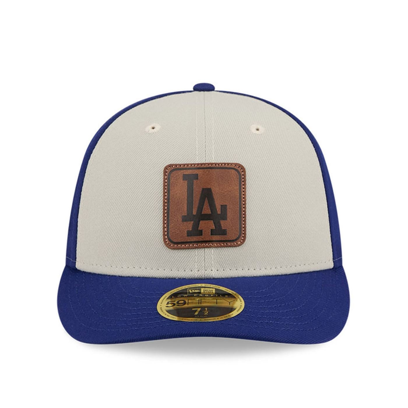 Bone New Era 59FIFTY Low Profile Los Angeles Dodgers MLB Azul Azul/Off White 2