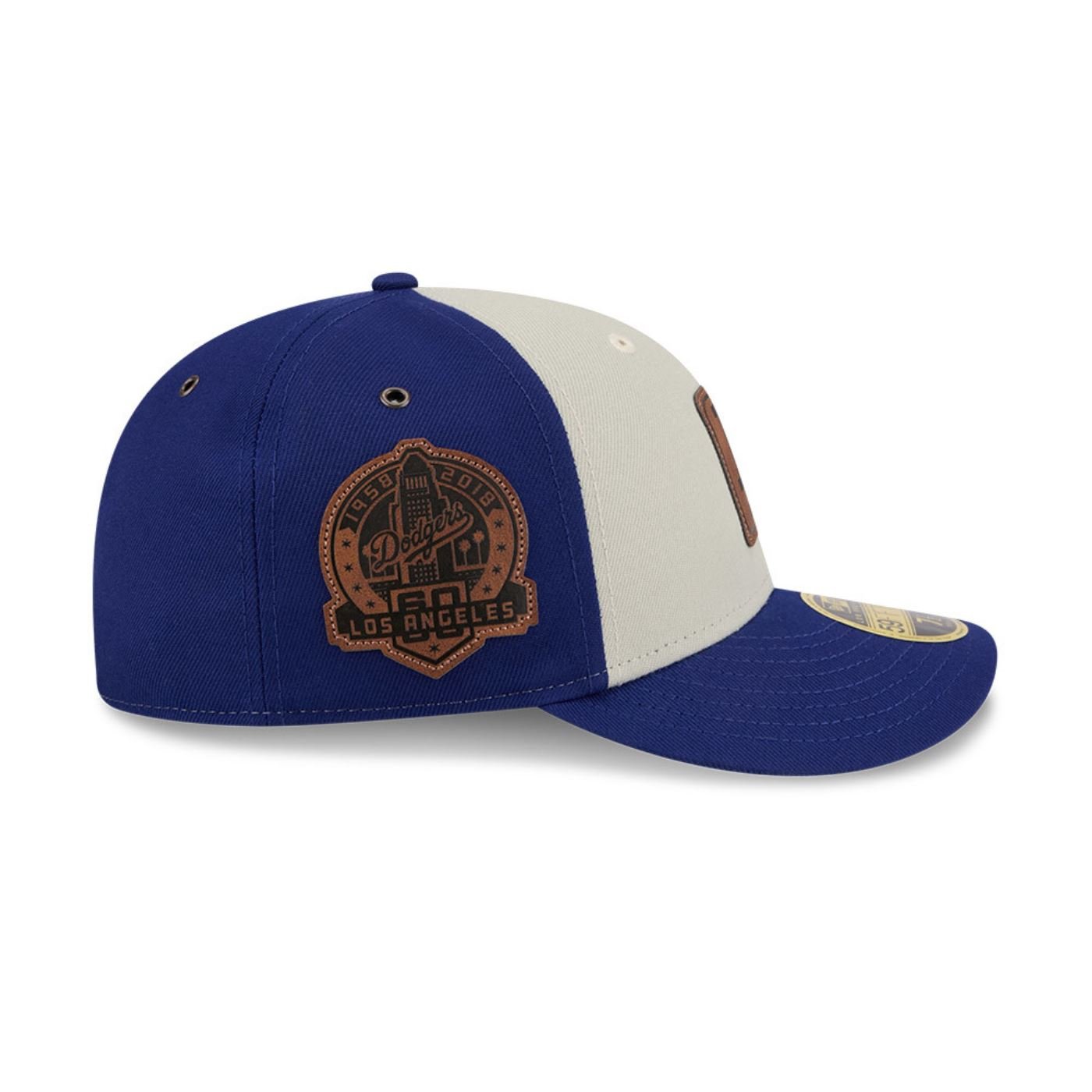Bone New Era 59FIFTY Low Profile Los Angeles Dodgers MLB Azul Azul/Off White 4