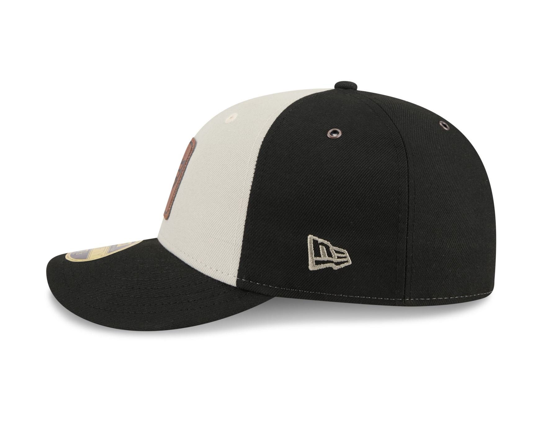 Bone New Era  59FIFTY Low Profile  Philadelphia Eagles NFL Preto Preto/Off White 7