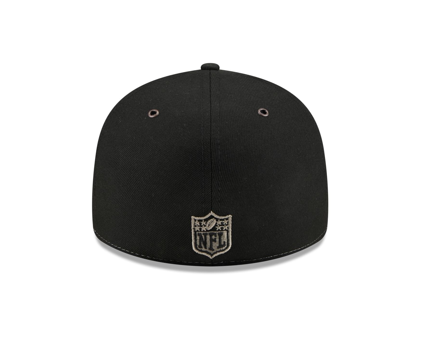 Bone New Era  59FIFTY Low Profile  Kansas City Chiefs NFL Preto Preto/Off White 5