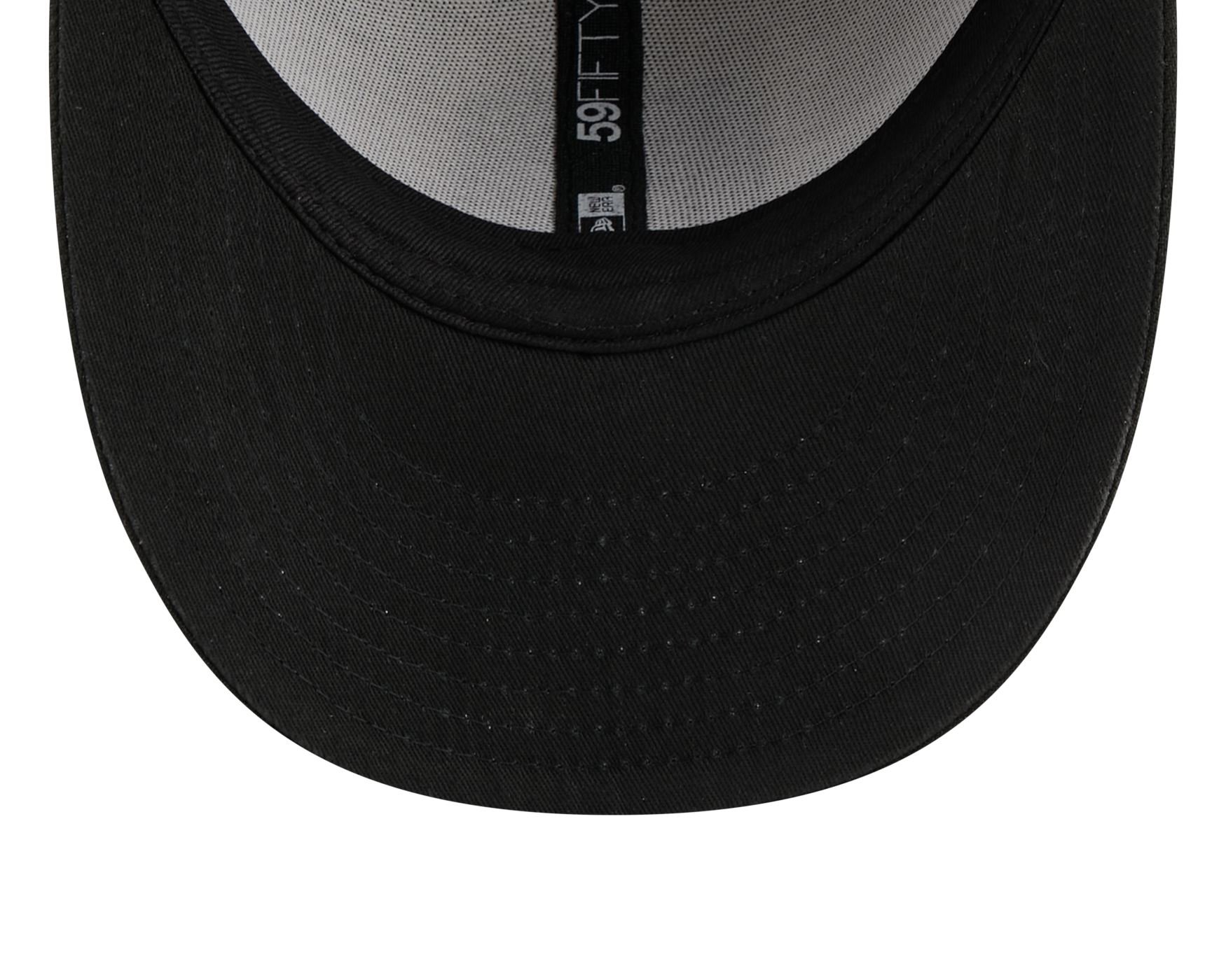 Bone New Era  59FIFTY Low Profile  Kansas City Chiefs NFL Preto Preto/Off White 6