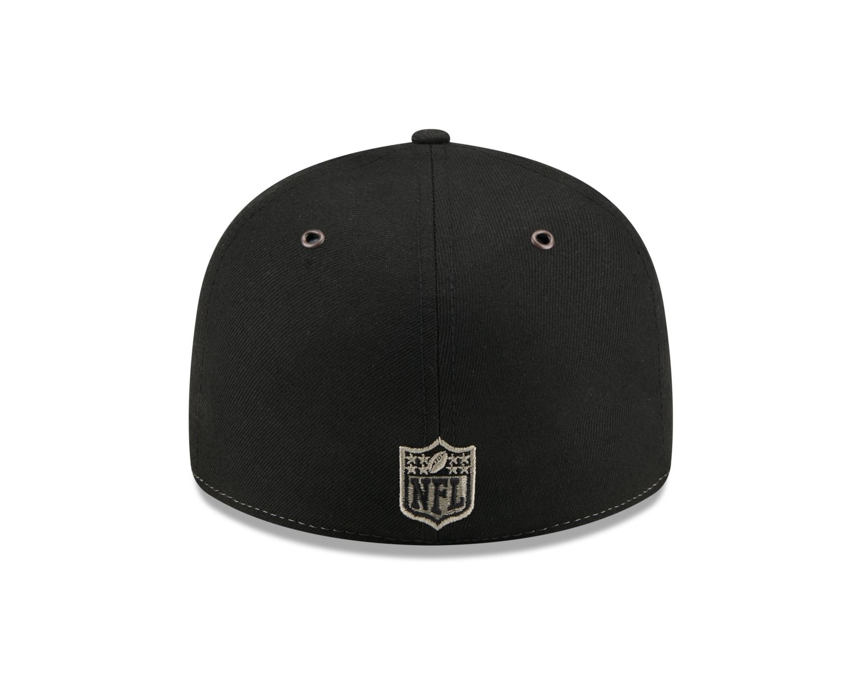 Bone New Era  59FIFTY Low Profile  Las Vegas Raiders NFL Preto Preto/Off White 5