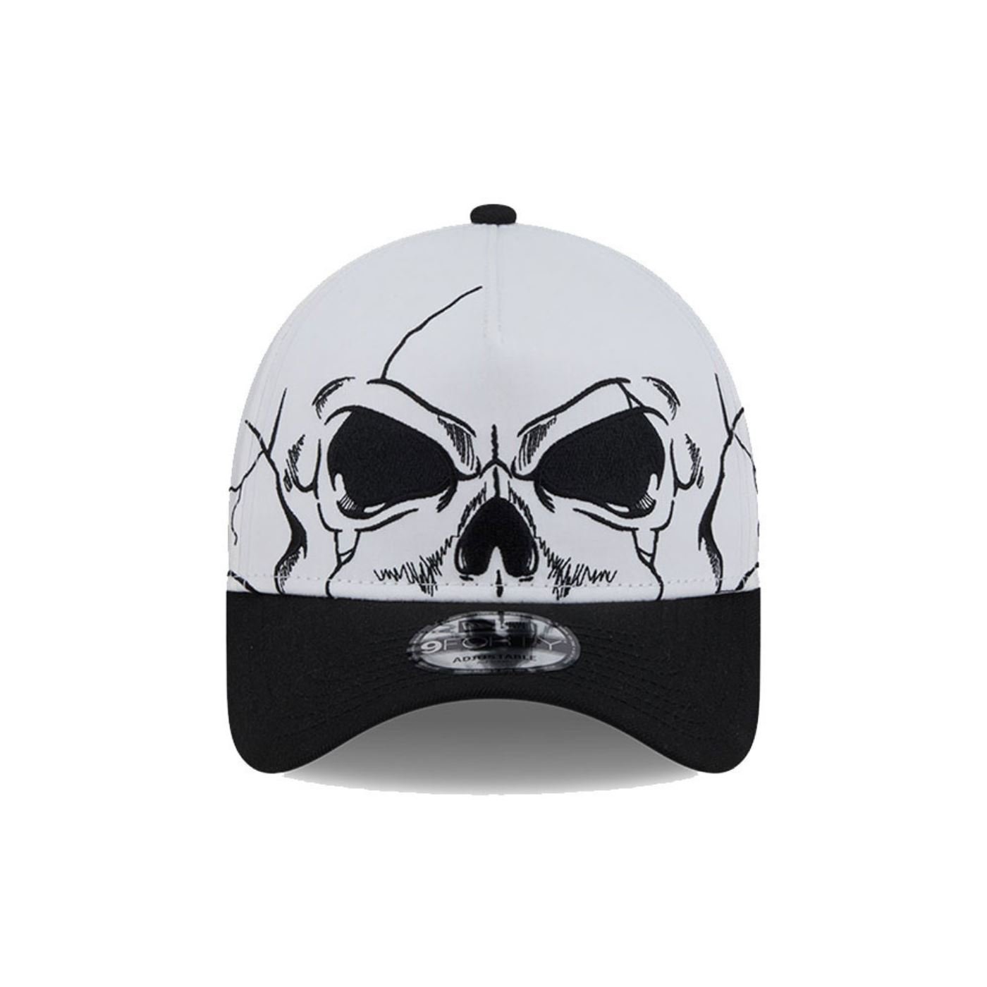 Bone New Era  9FORTY A-Frame New Era Booking ProgramBranco Branco/Preto 2