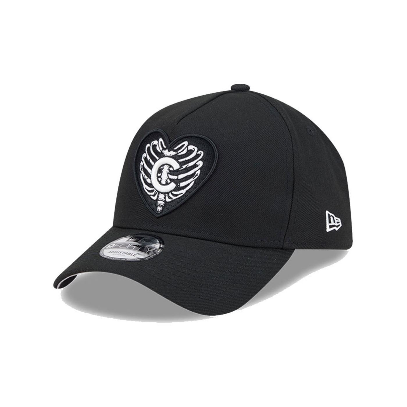 Bone New Era  9FORTY A-Frame Chicago Cubs MLB Preto