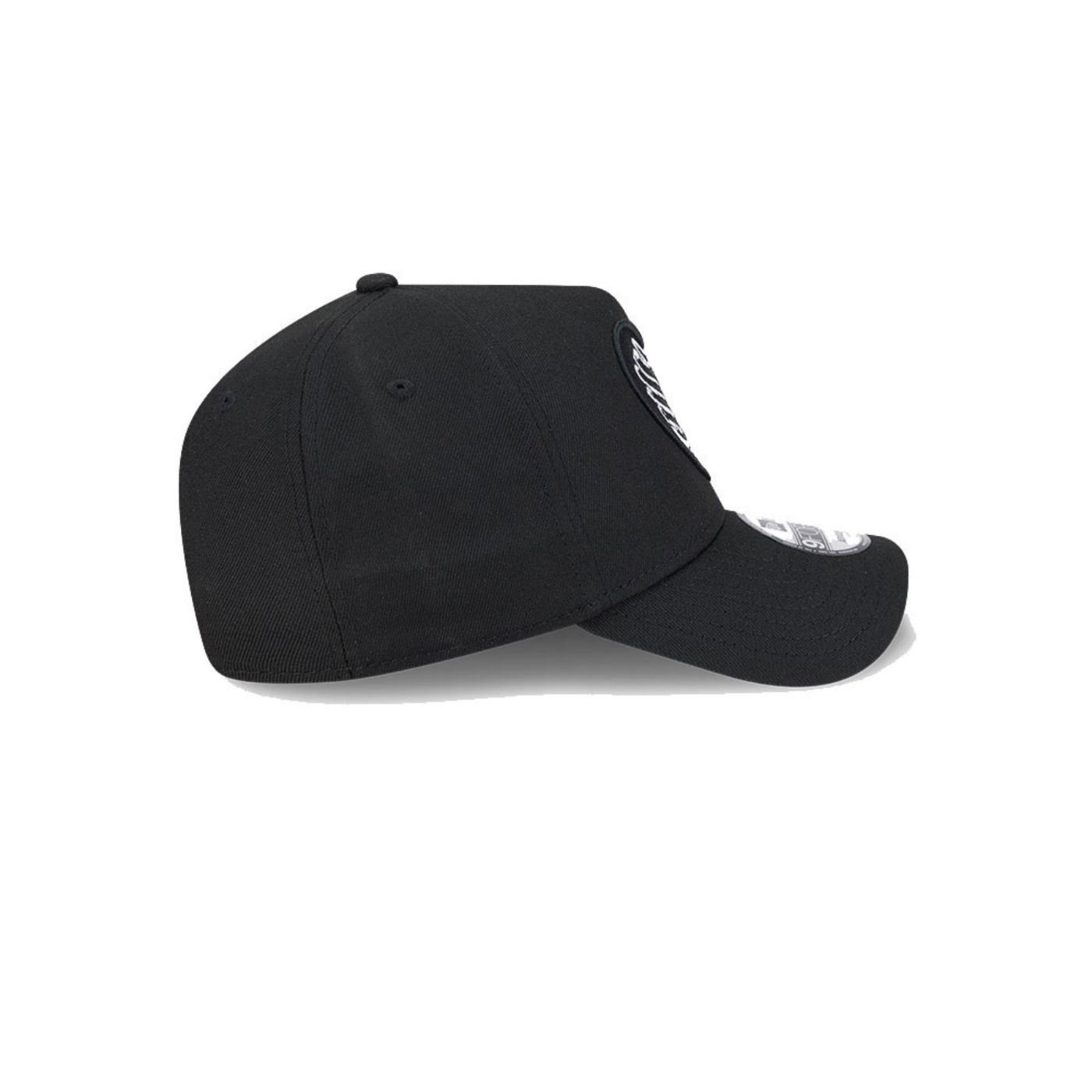 Bone New Era  9FORTY A-Frame Chicago Cubs MLB Preto Preto 4
