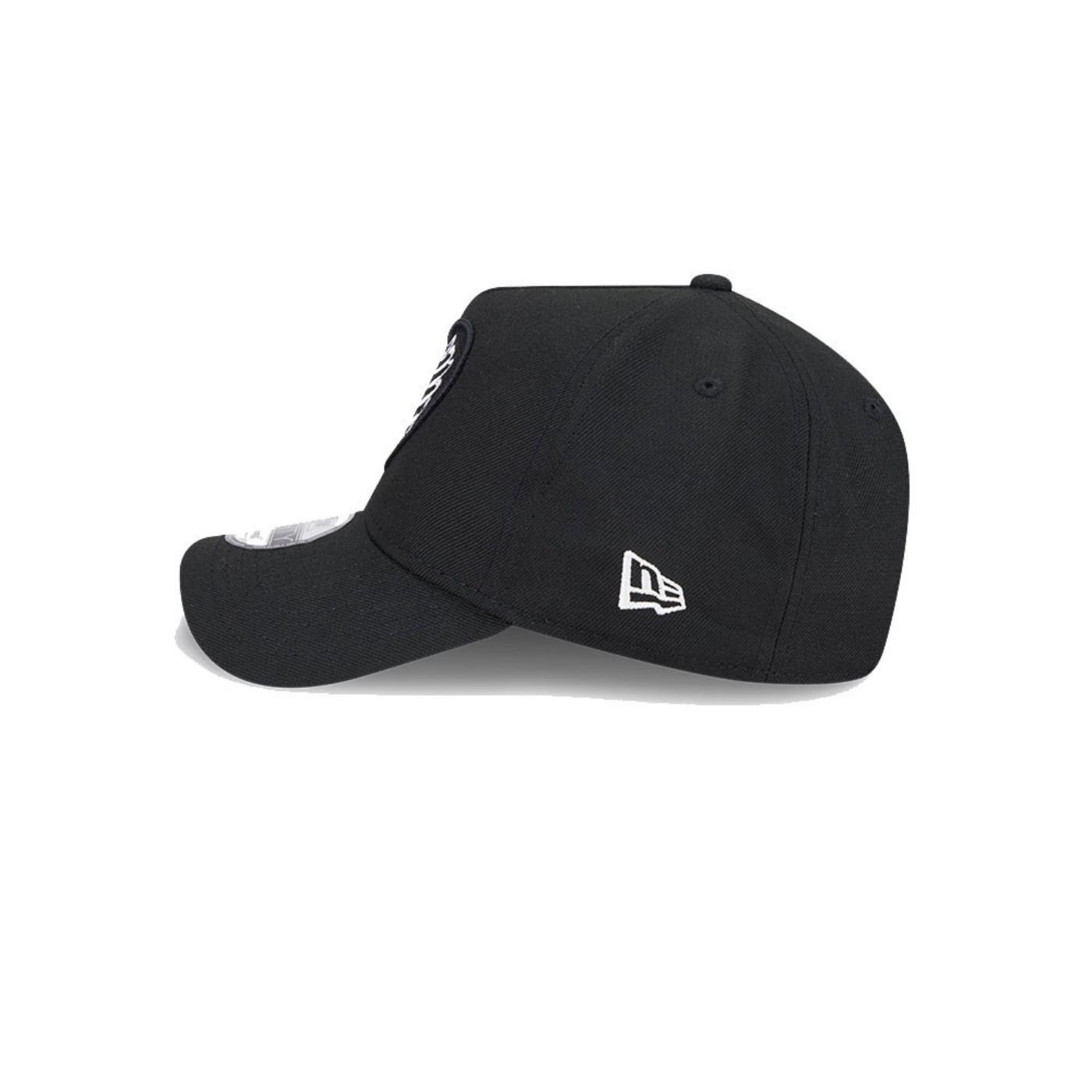 Bone New Era  9FORTY A-Frame Chicago Cubs MLB Preto Preto 7