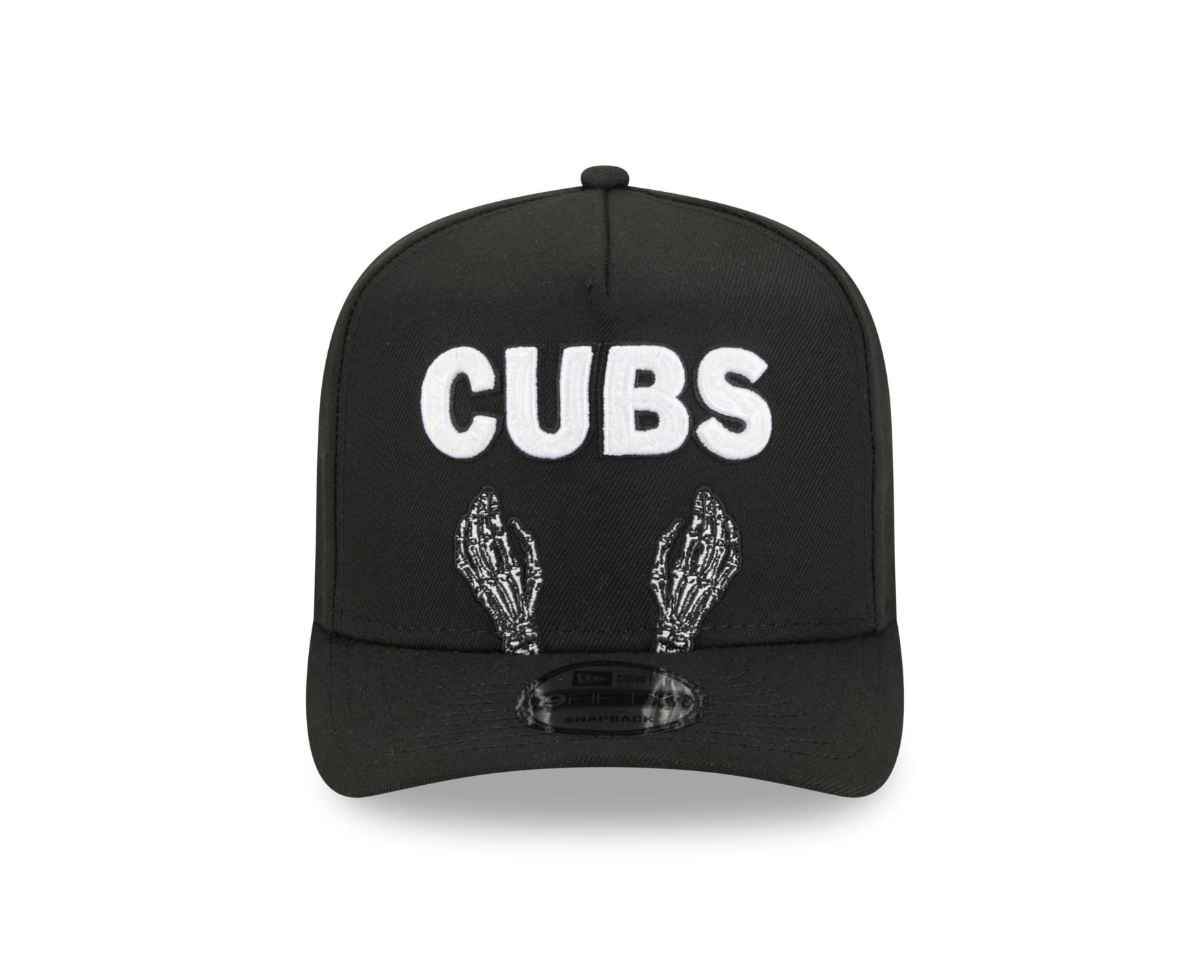 Bone New Era  9FIFTY  A-Frame Chicago Cubs MLB Preto Preto 2