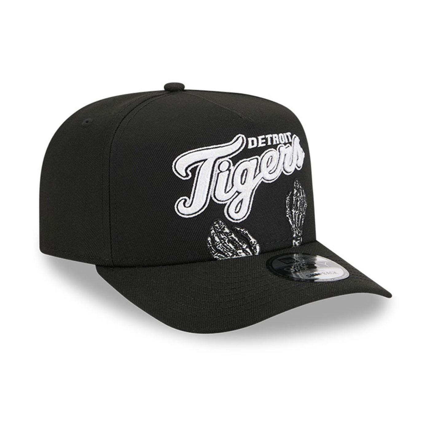 Bone New Era  9FIFTY  A-Frame Detroit Tigers MLB Preto Preto 3