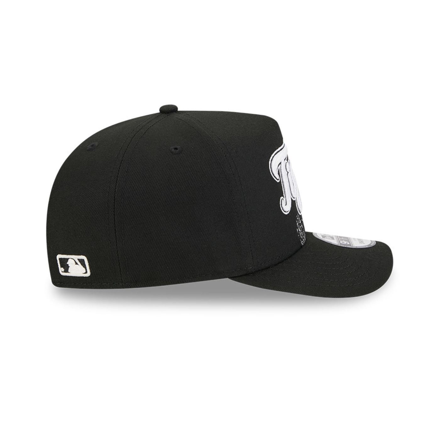 Bone New Era  9FIFTY  A-Frame Detroit Tigers MLB Preto Preto 4