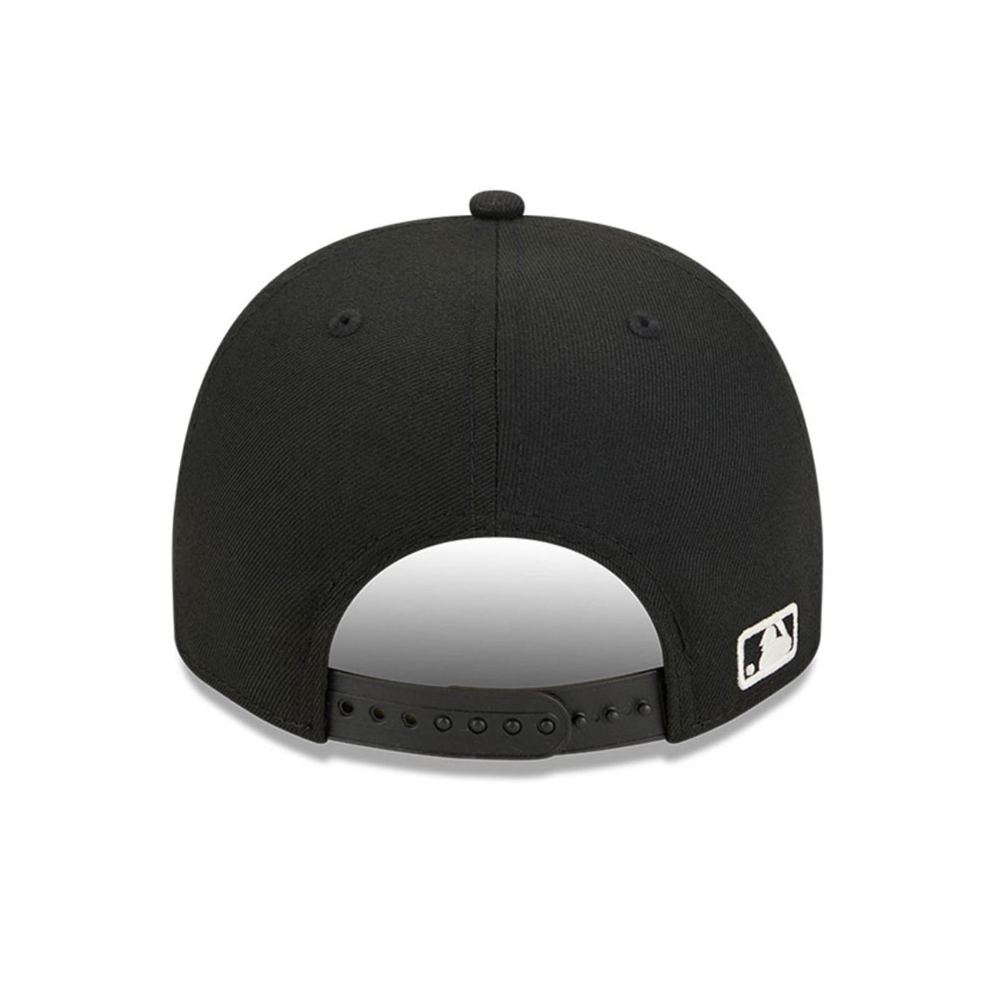 Bone New Era  9FIFTY  A-Frame Detroit Tigers MLB Preto Preto 5