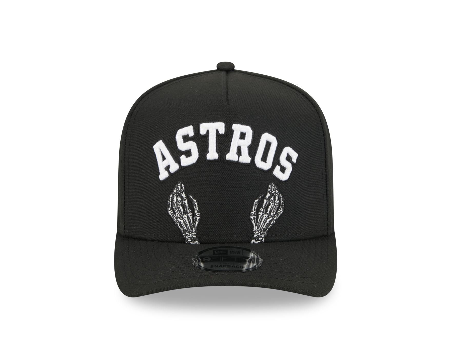 Bone New Era  9FIFTY  A-Frame Houston Astros MLB Preto Preto 2