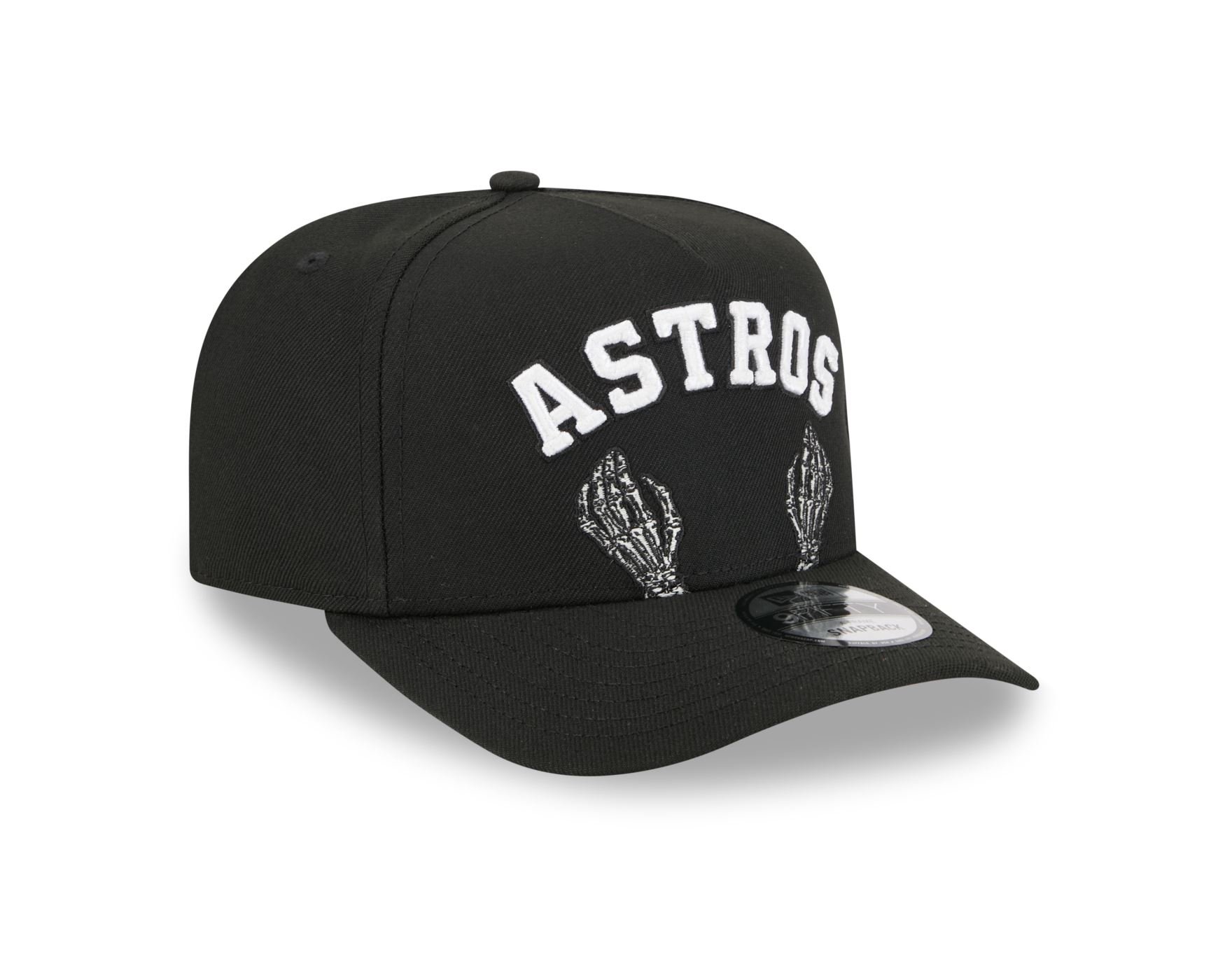 Bone New Era  9FIFTY  A-Frame Houston Astros MLB Preto Preto 3