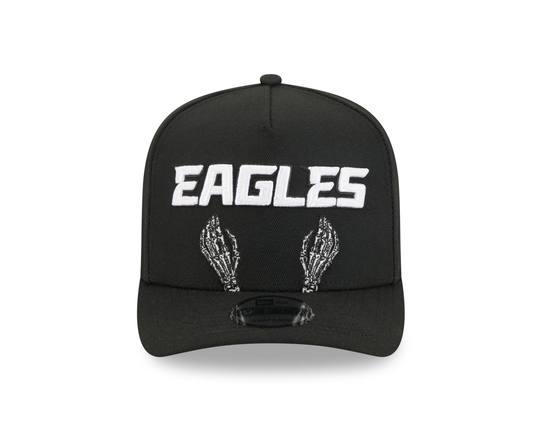 Bone New Era  9FIFTY  A-Frame Philadelphia Eagles NFL Preto Preto 2