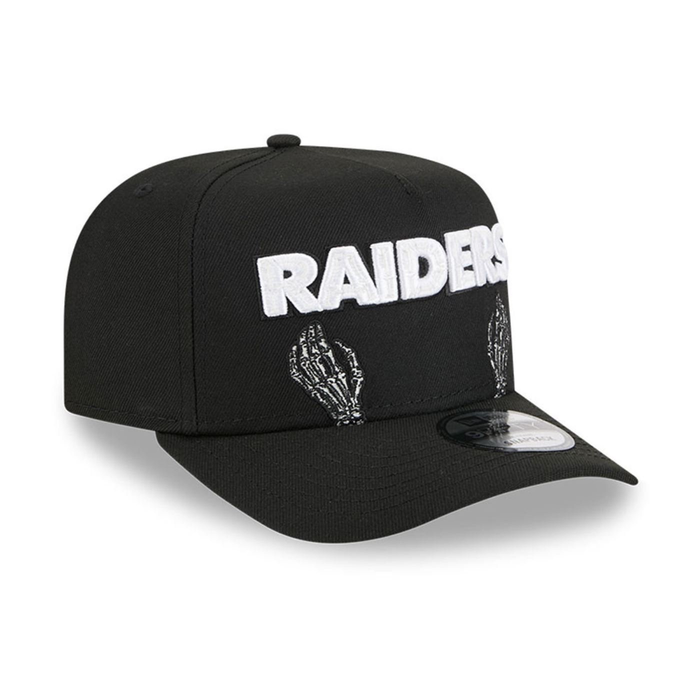 Bone New Era  9FIFTY  A-Frame Las Vegas Raiders NFL Preto Preto 3