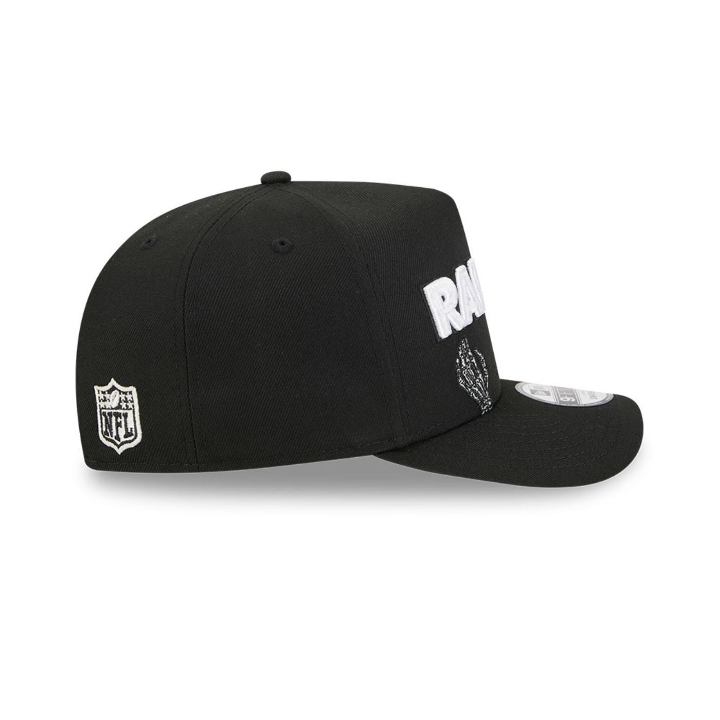 Bone New Era  9FIFTY  A-Frame Las Vegas Raiders NFL Preto Preto 4