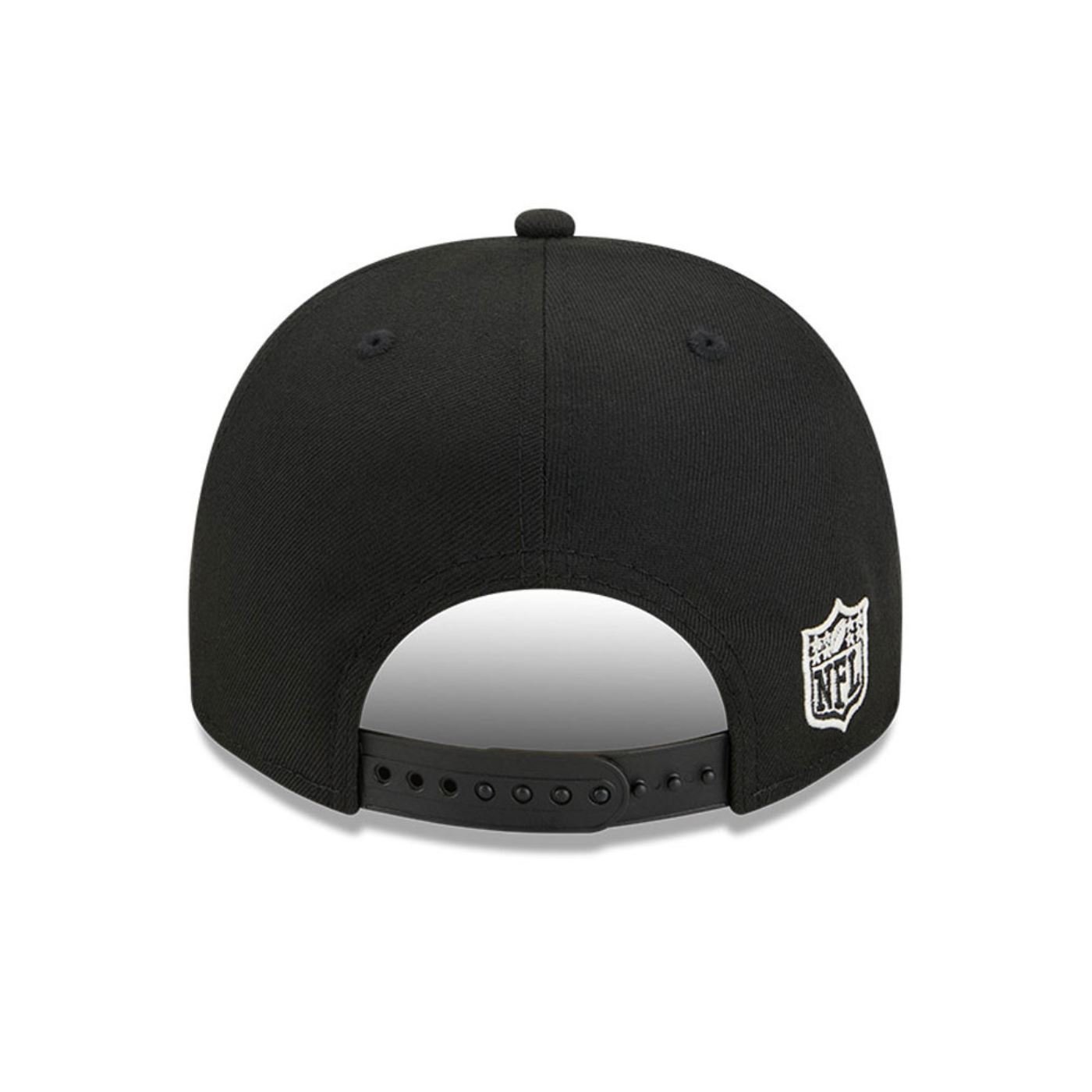 Bone New Era  9FIFTY  A-Frame Las Vegas Raiders NFL Preto Preto 5