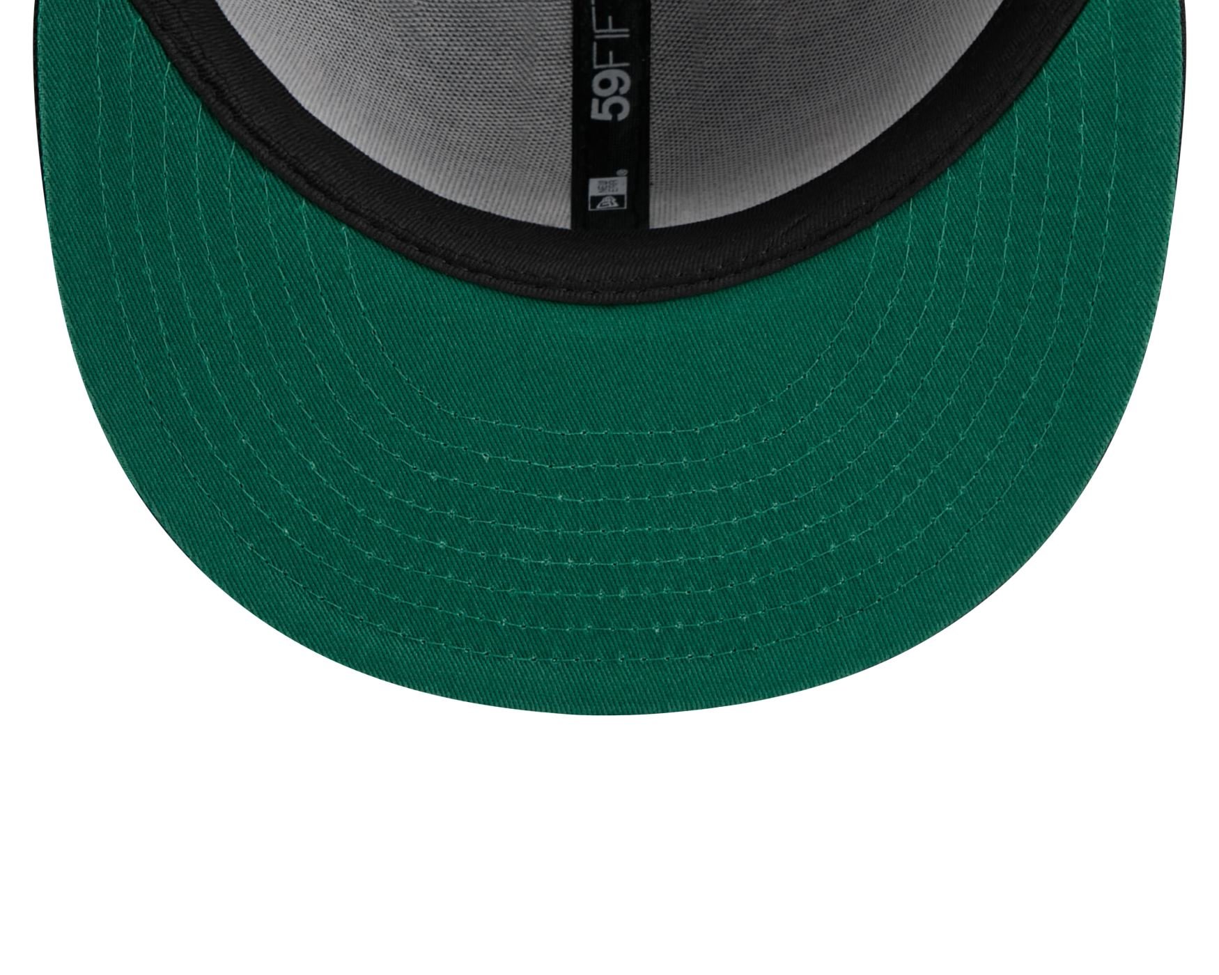 Bone New Era 59FIFTY Chicago Cubs MLB Skull & Roses Preto Preto 6
