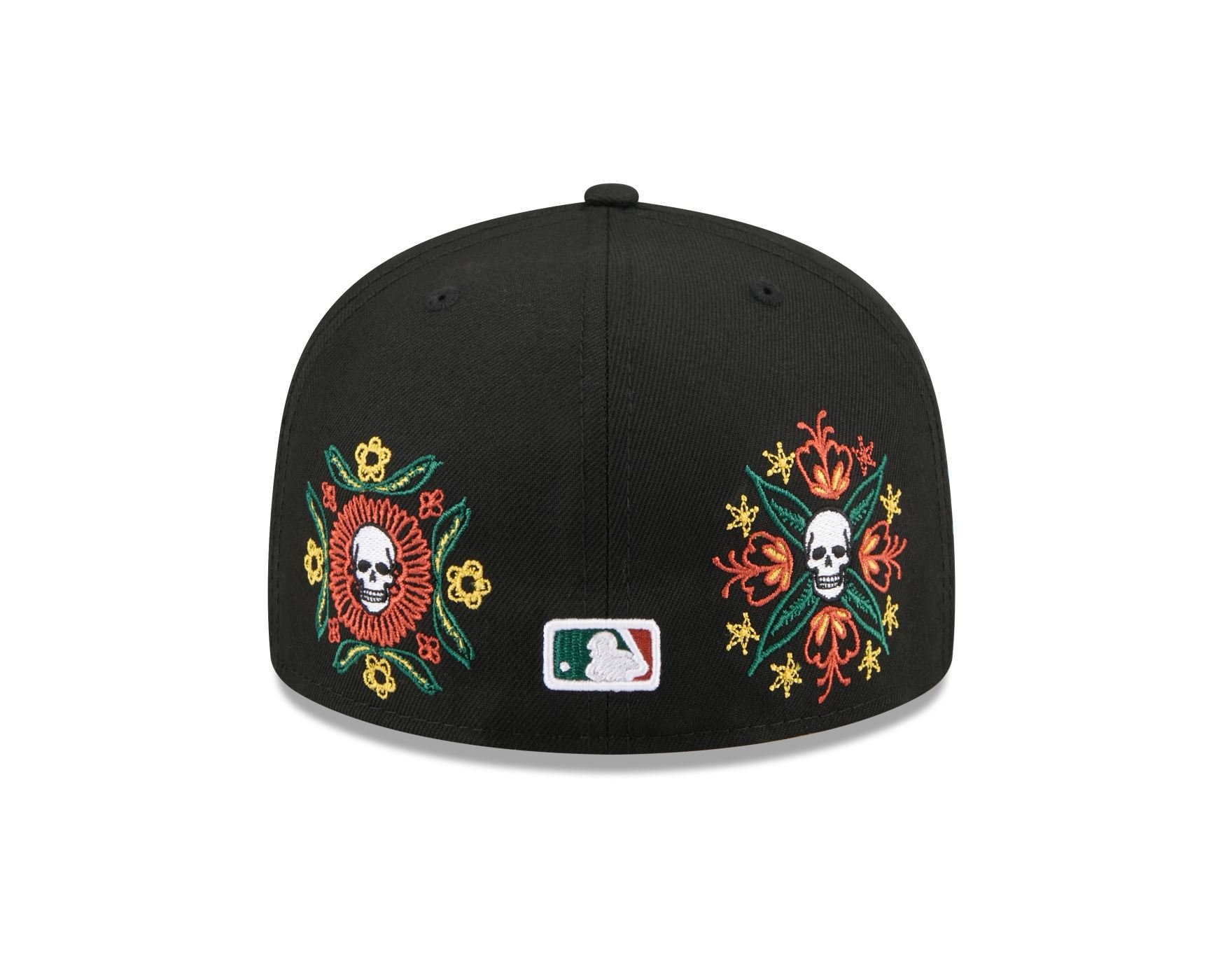 Bone New Era 59FIFTY Chicago White Sox MLB Skull & Roses Preto Preto 5